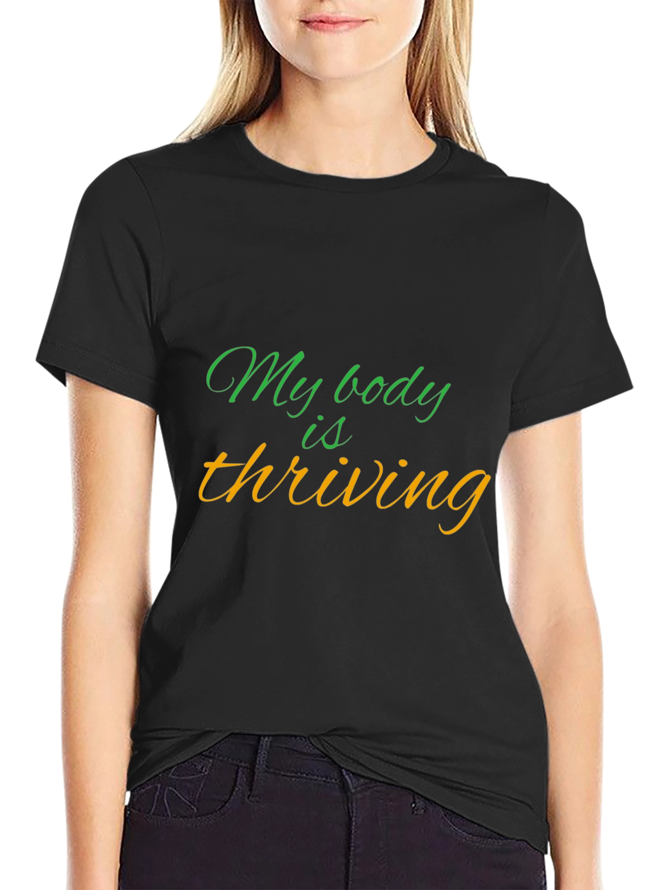 Black My Body is Thriving Graphic Tee view 2