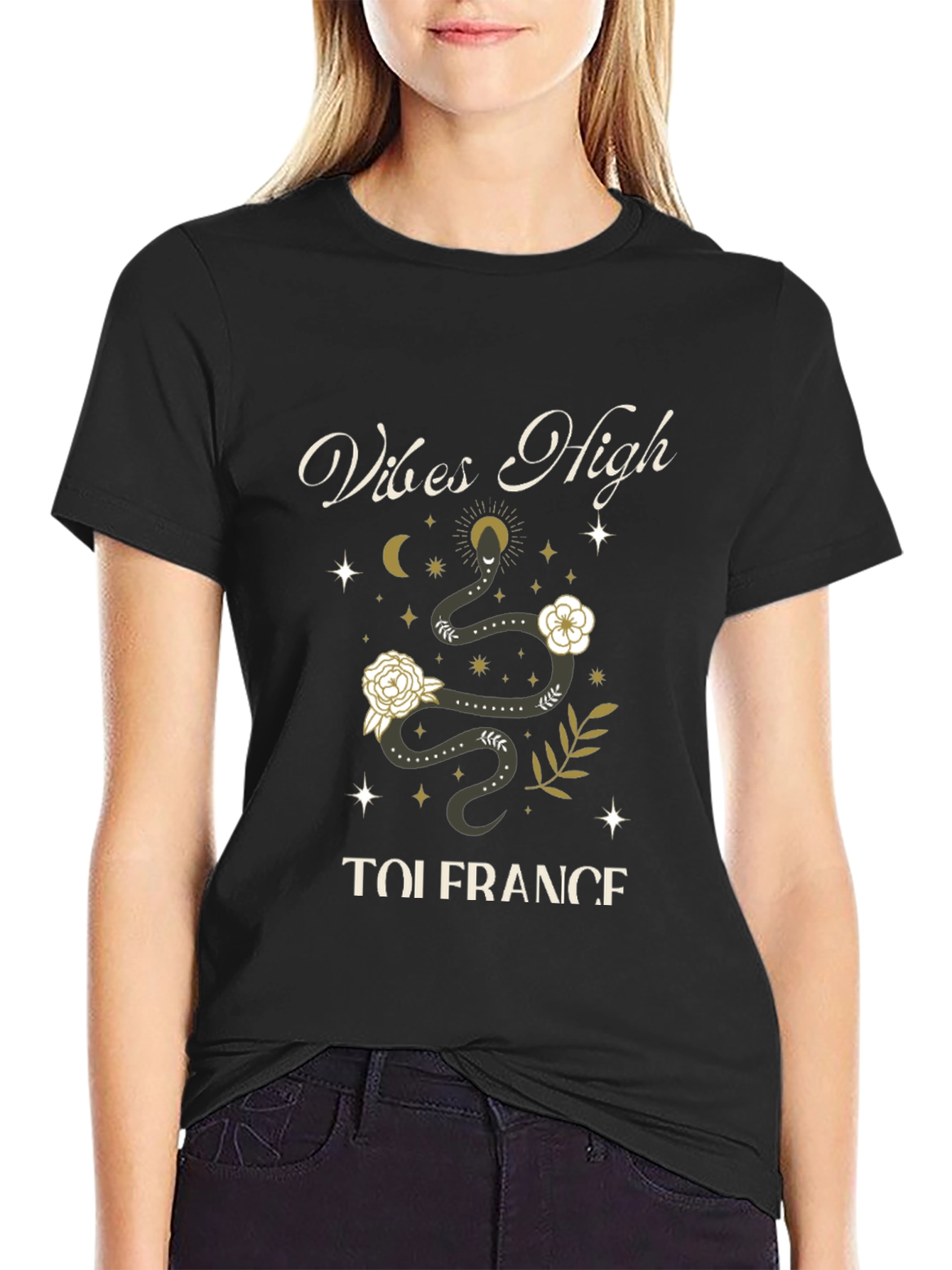 Vibes High Tolerance Graphic T-Shirt - Black - 2