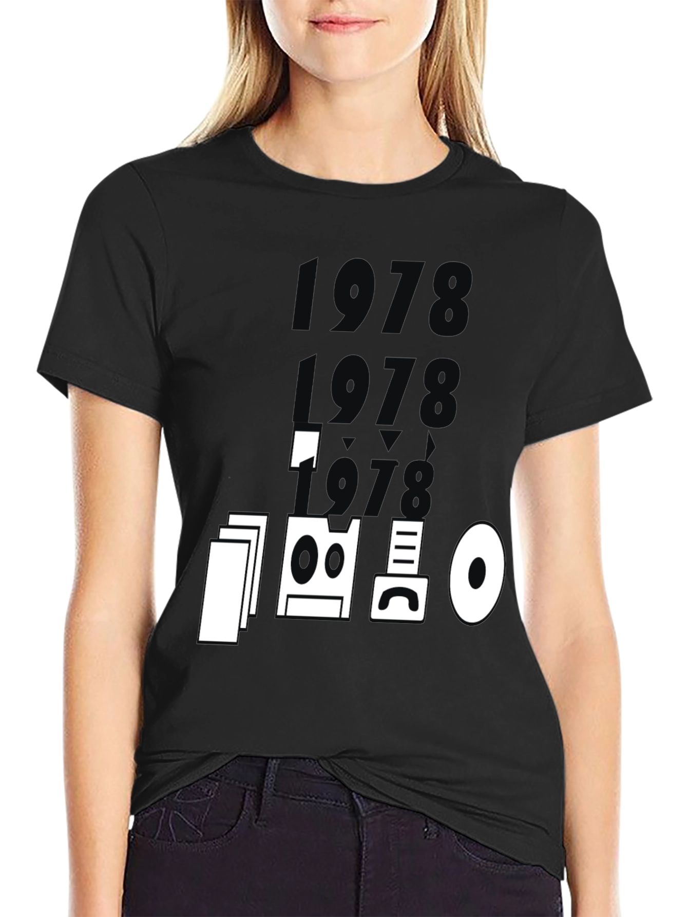 Black Retro 1978 Graphic T-Shirt - Unique Design view 2