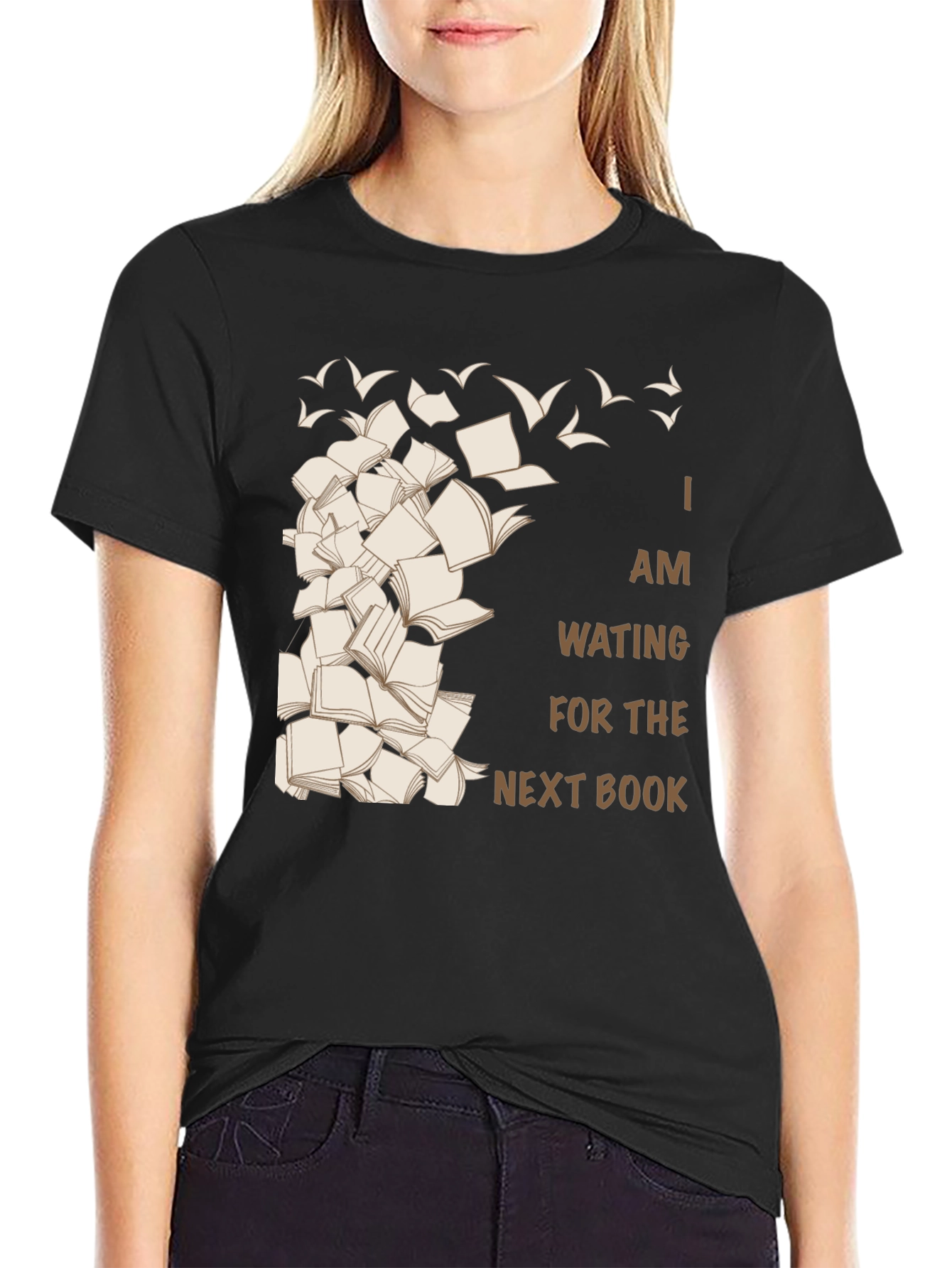 Black Book Lover's Tee: Waiting for the Next Book view 2