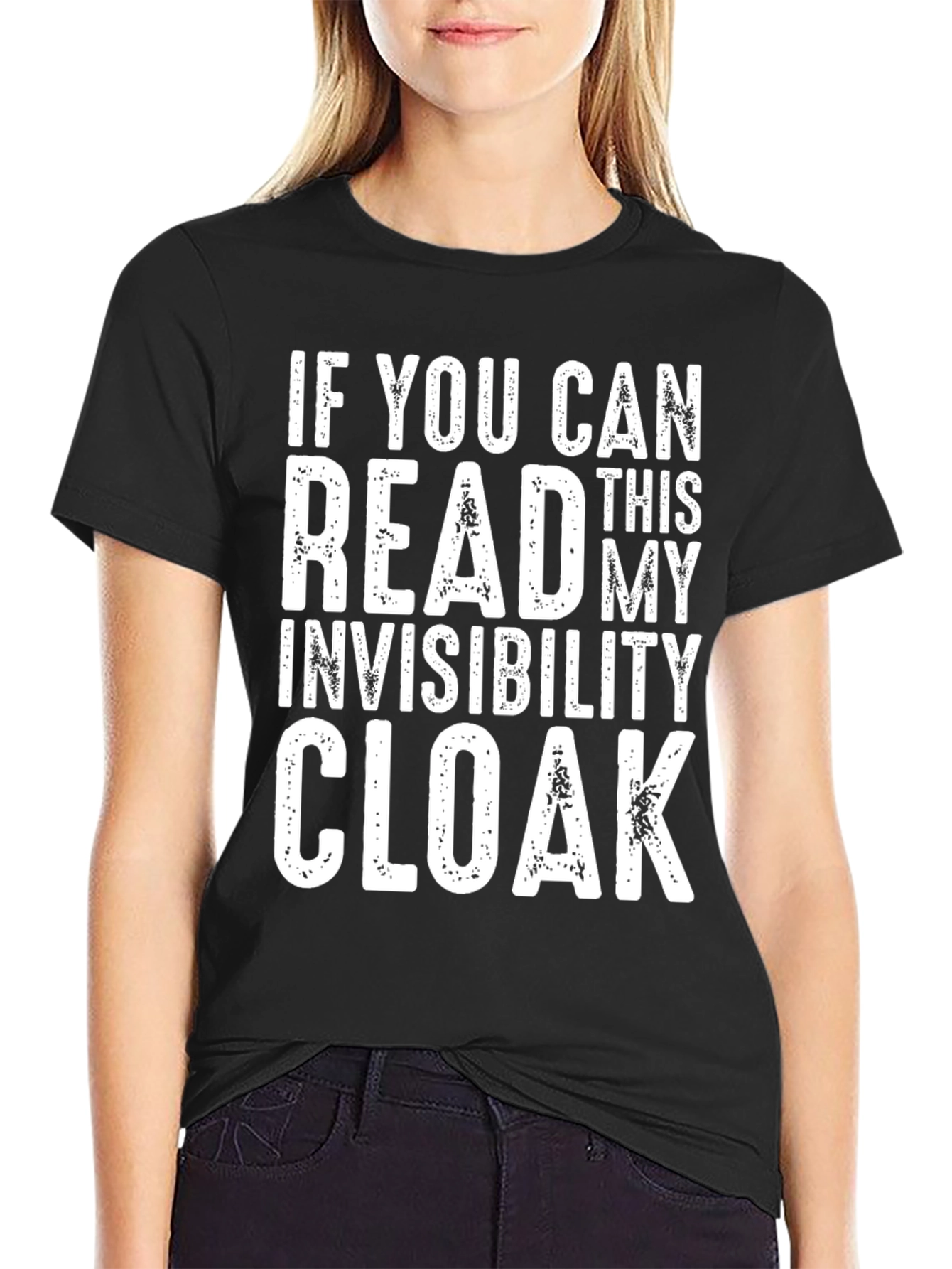 Black Invisibility Cloak Men's T-Shirt view 2