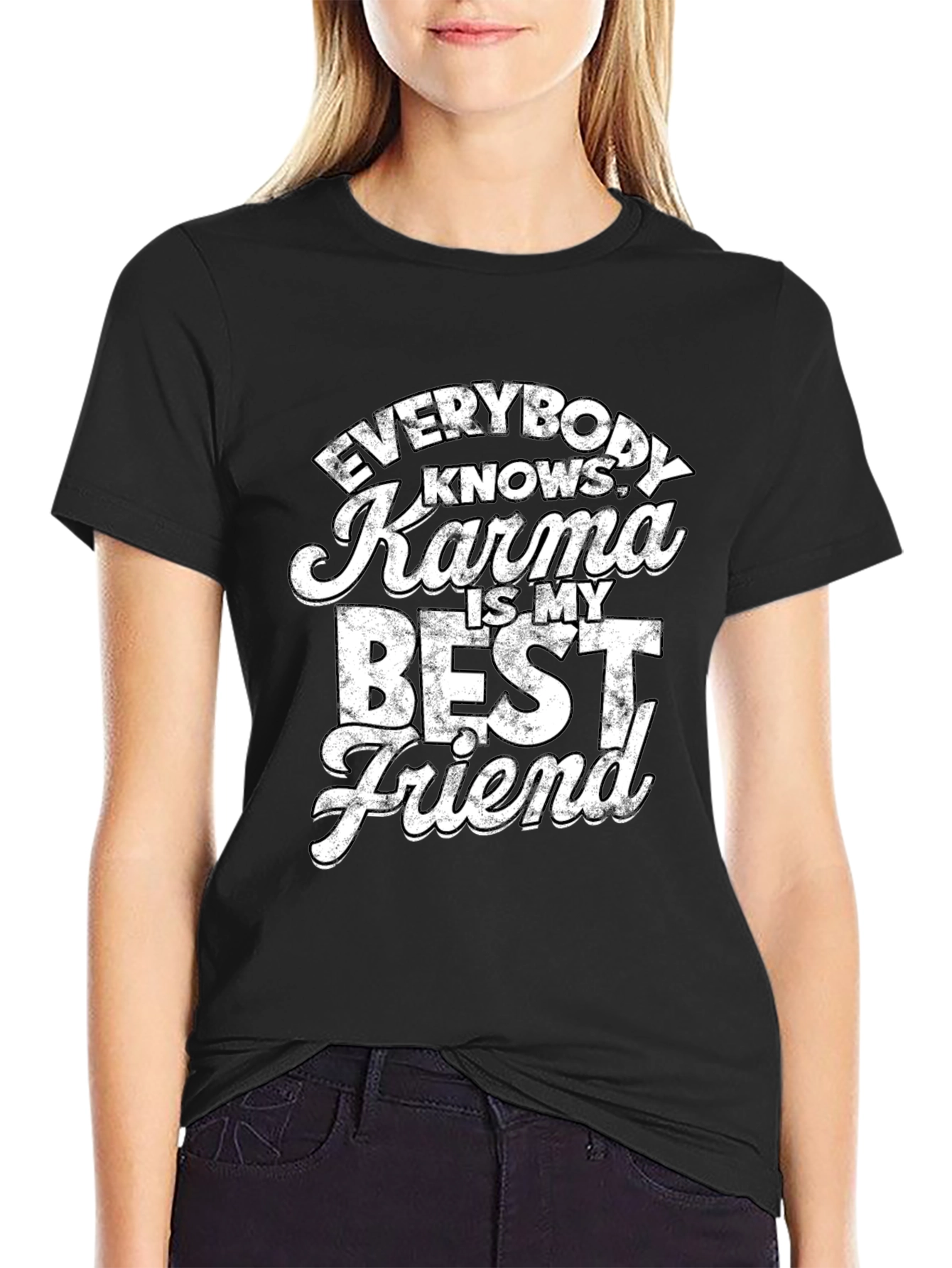 Black Karma is My Best Friend T-Shirt view 2