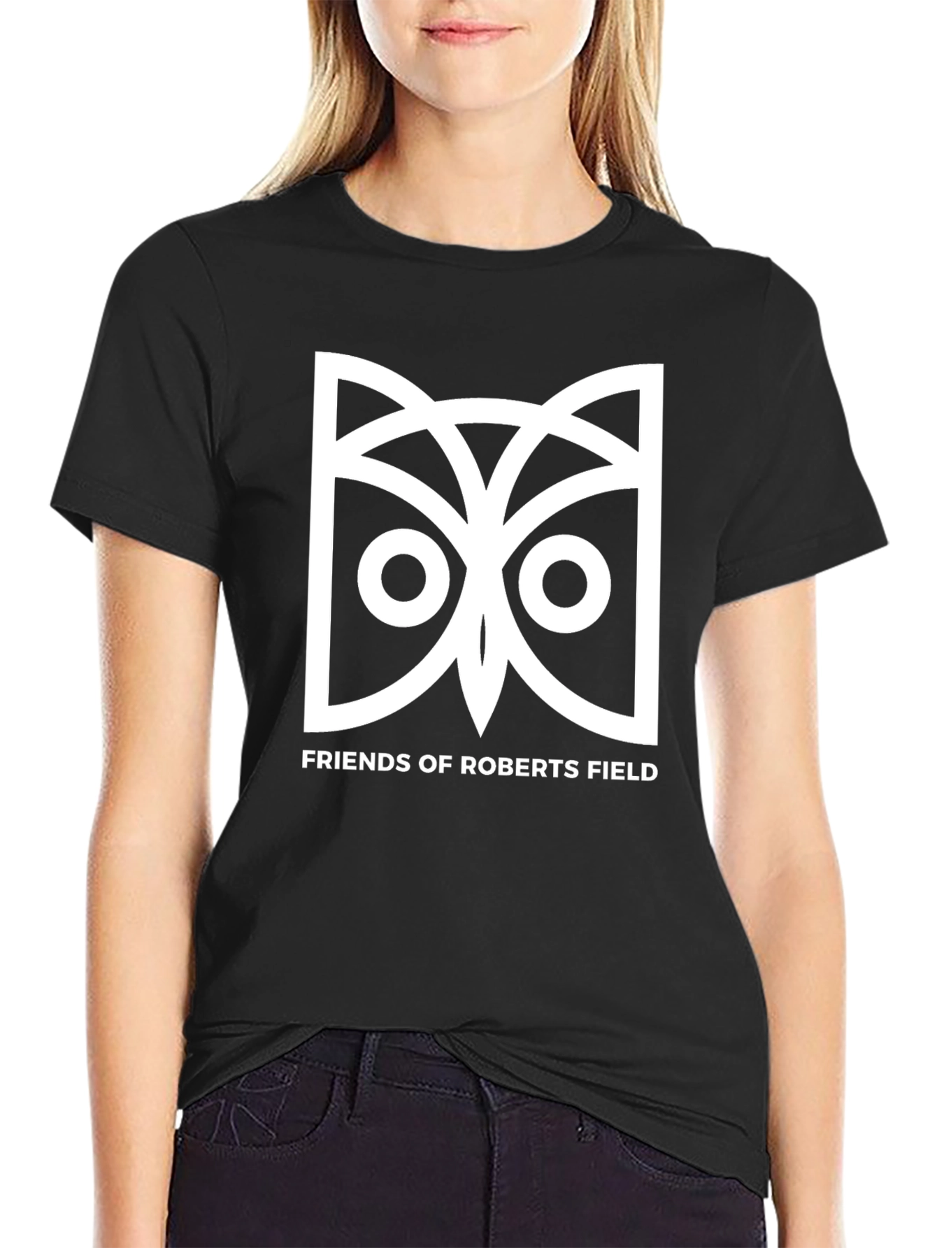 Black Friends of Roberts Field Graphic Tee view 2