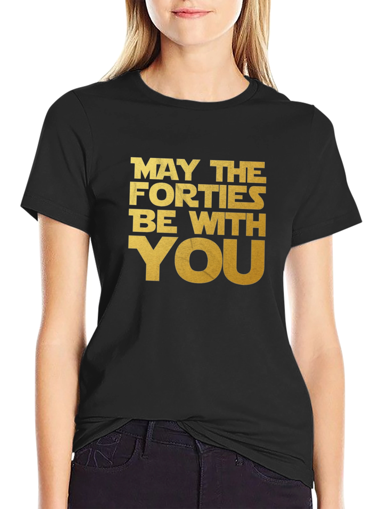 Black May The Forties Be With You T-Shirt view 2