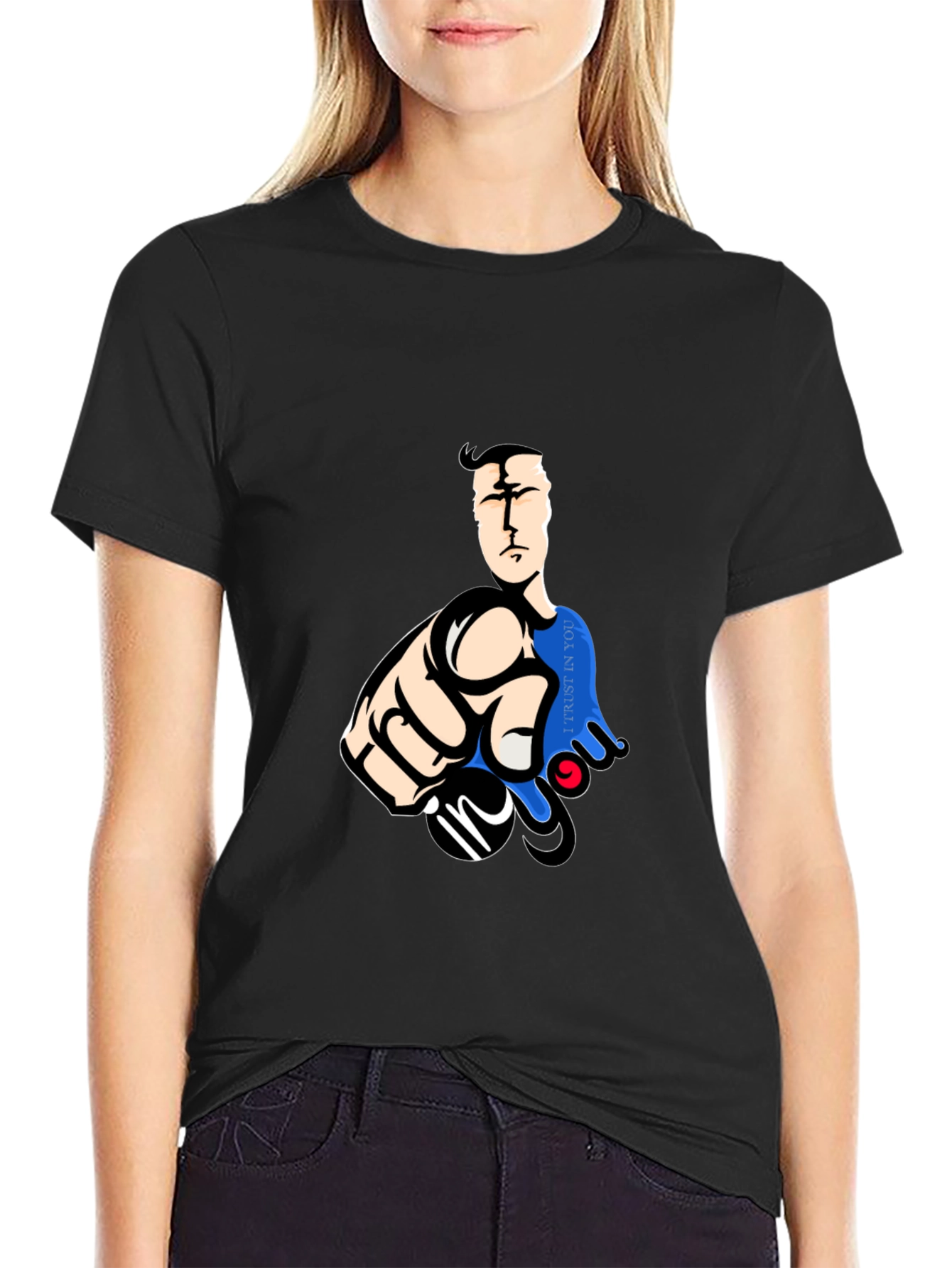 Black Trust In You Graphic T-Shirt view 2