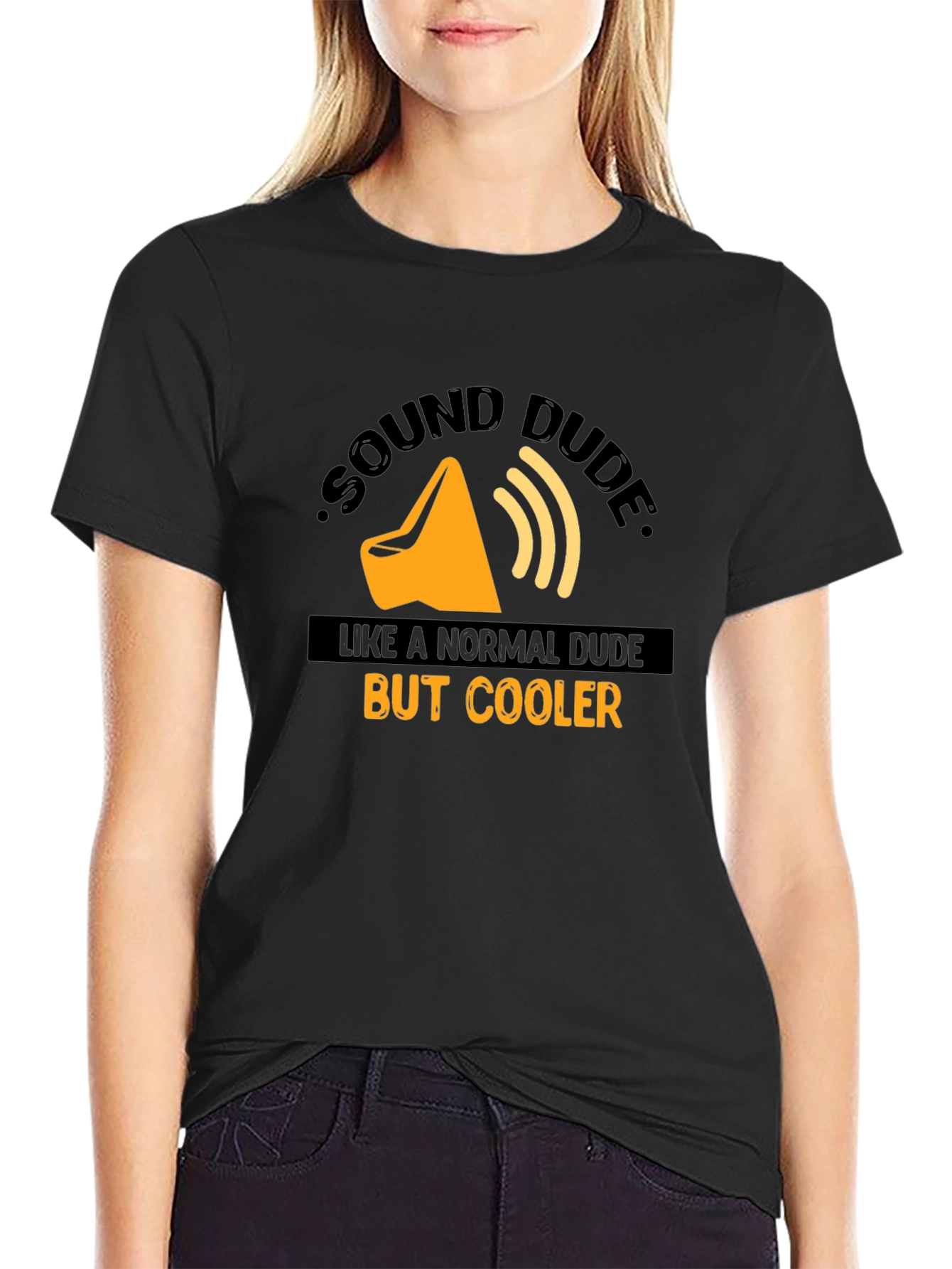 Black Sound Dude Graphic T-Shirt - Cool & Comfy! view 2