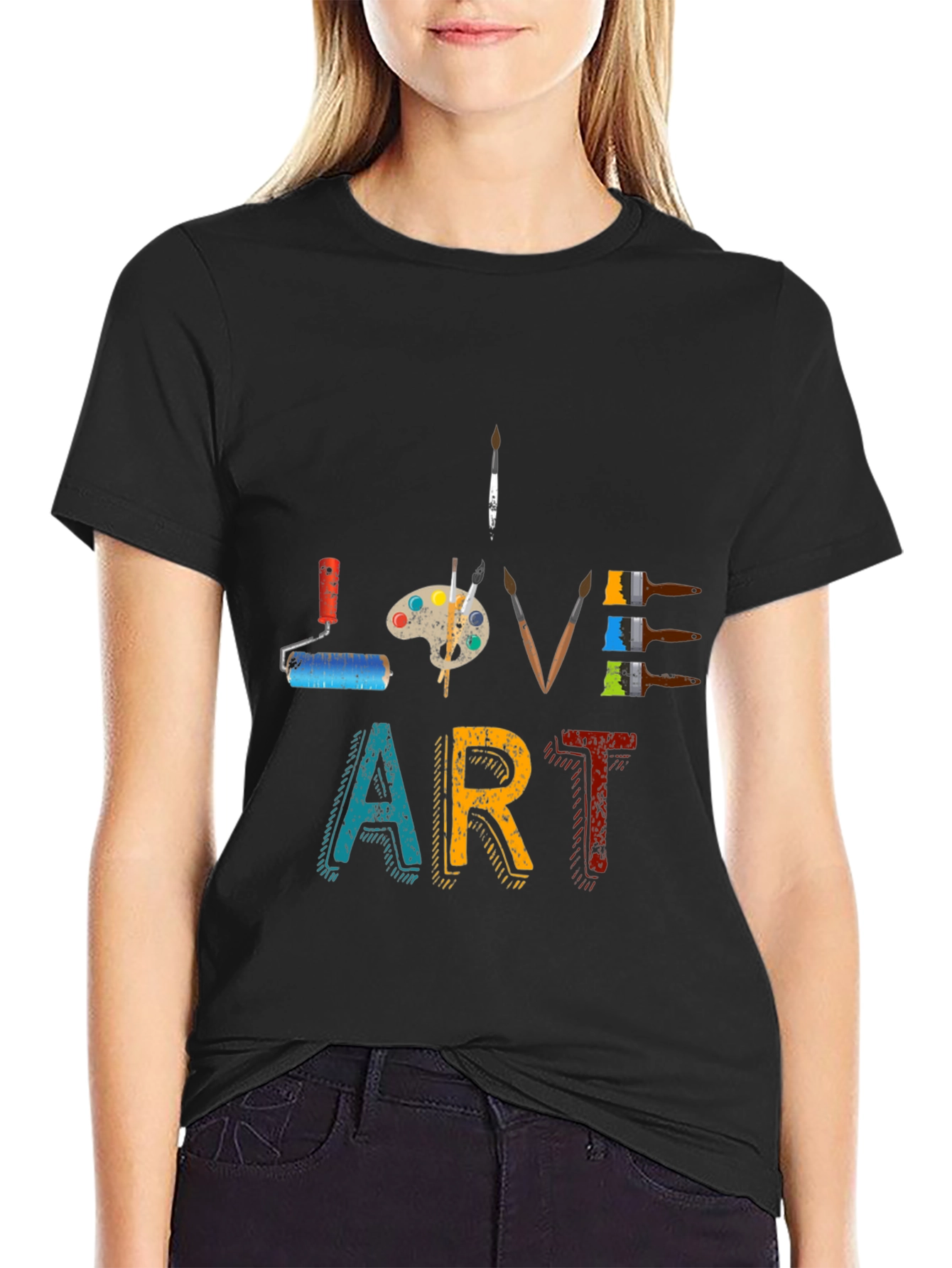 Love Art Graphic Tee - Artistic Design T-Shirt - 2
