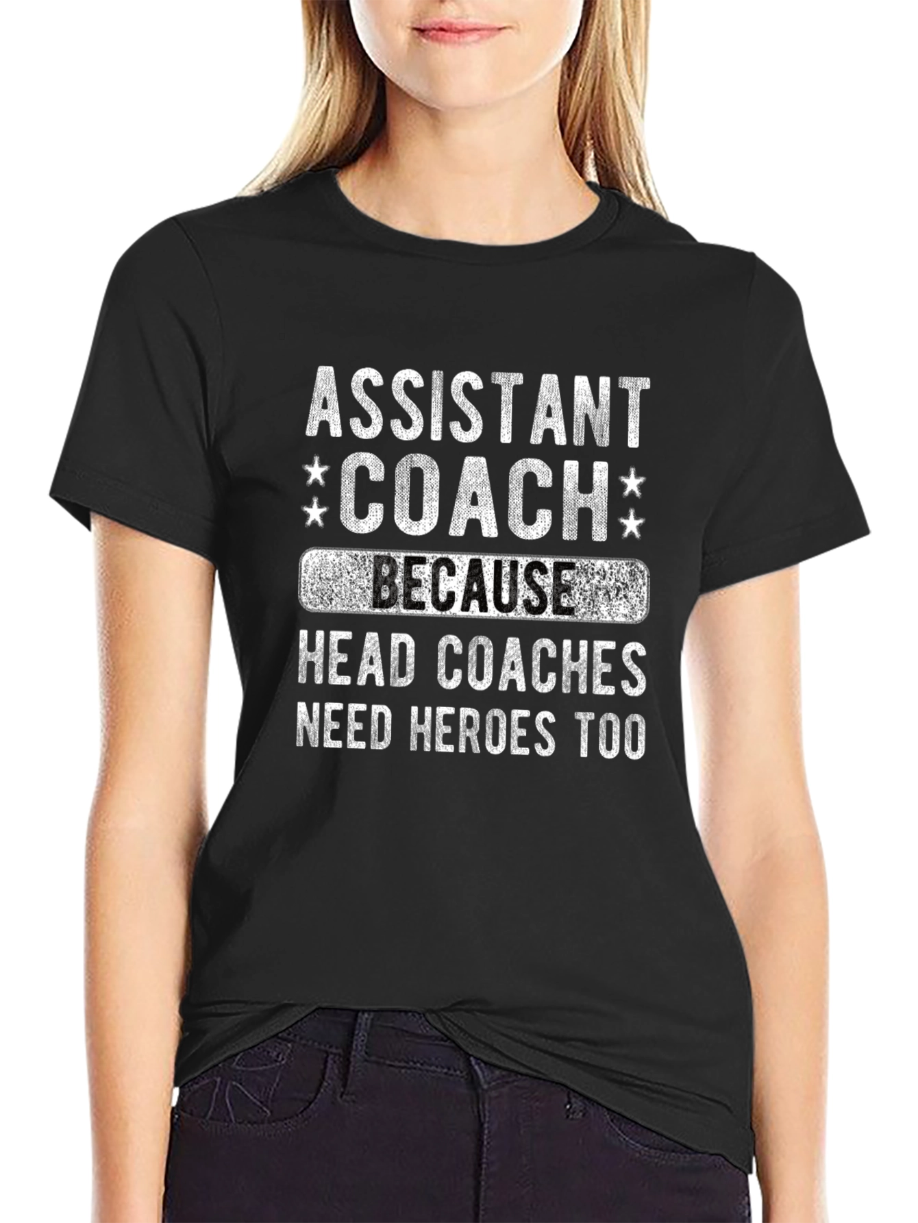 Black Assistant Coach Hero T-Shirt view 2