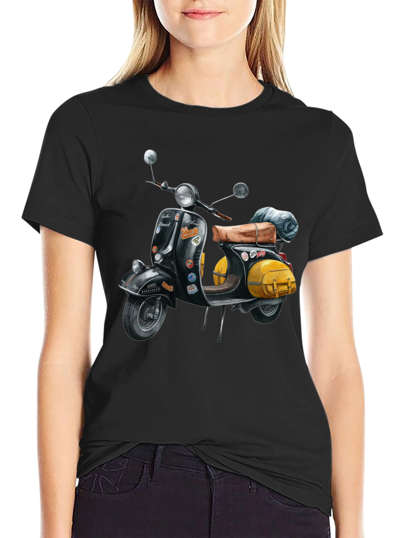 Vintage Vespa Scooter T-Shirt - Retro Motorcycle Tee - 2
