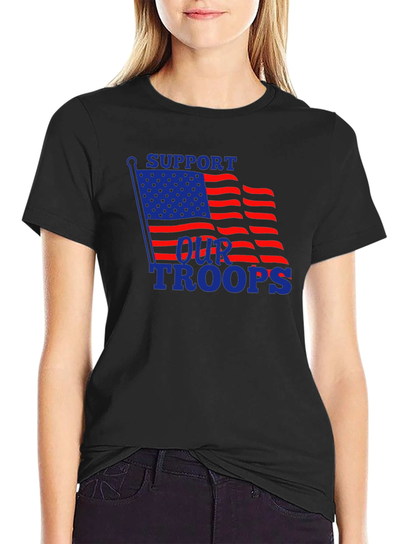 Support Our Troops Patriotic T-Shirt - 2