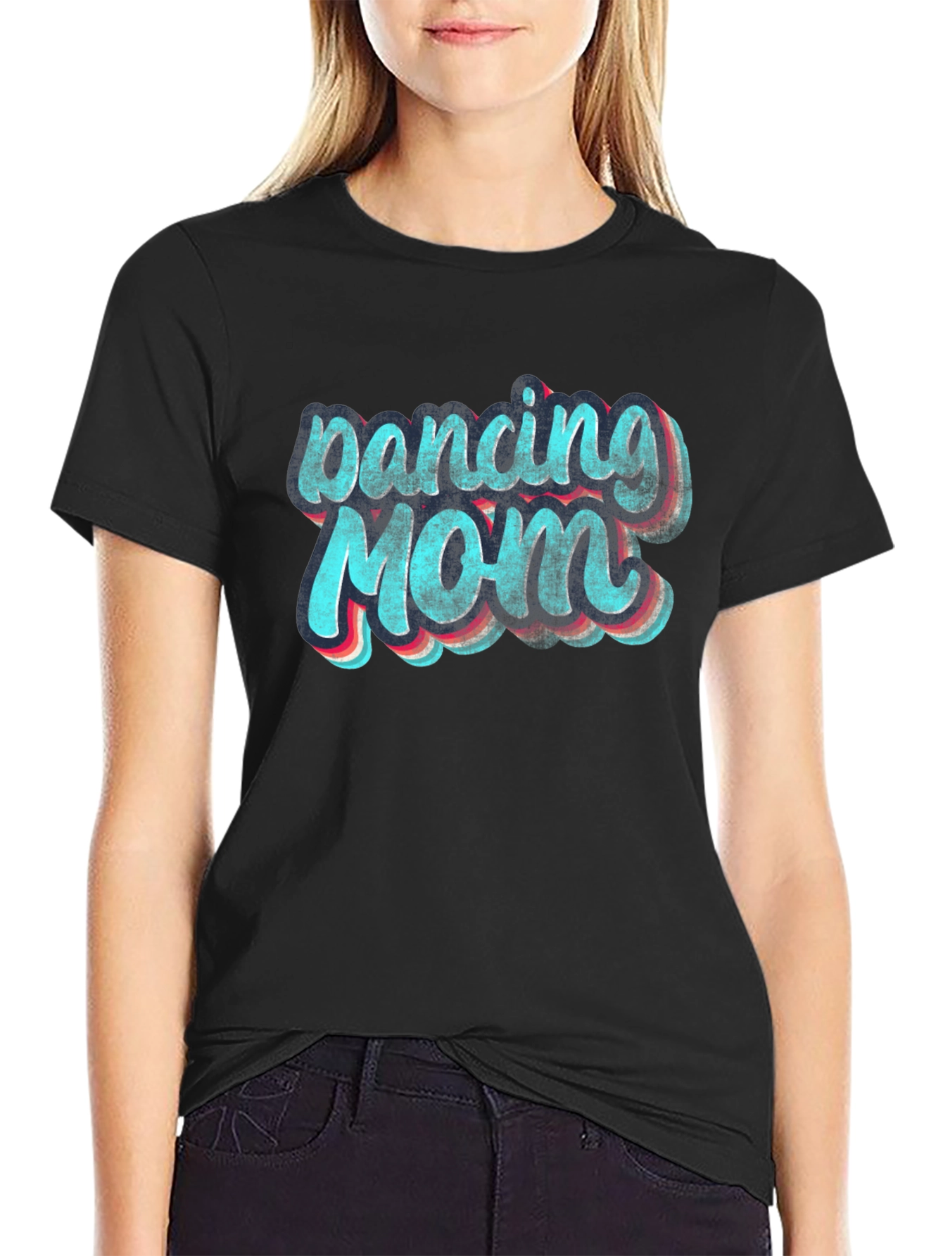Black Dancing Mom Graphic T-Shirt view 2
