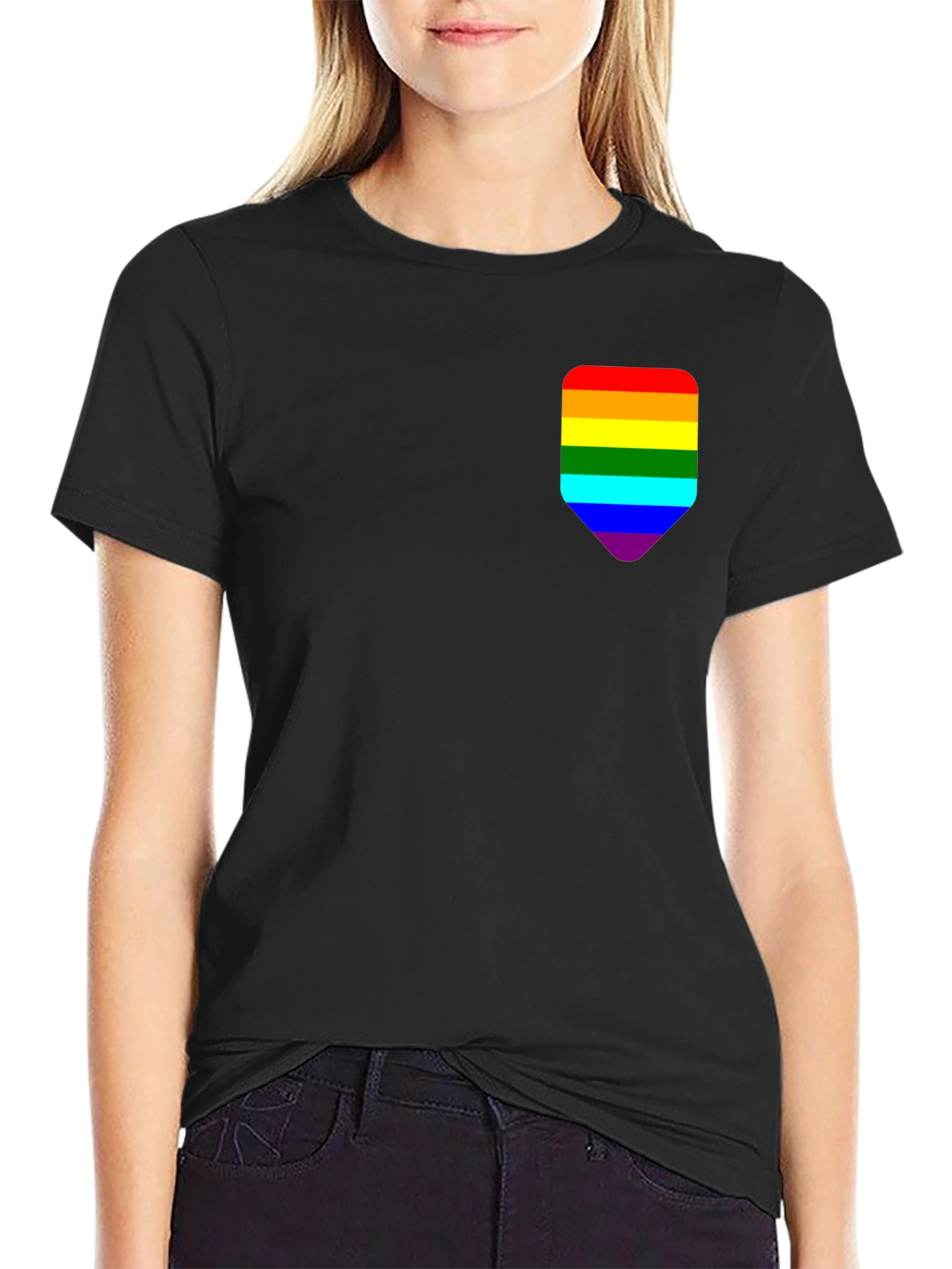 Black Pride Pocket Tee - Black Cotton Blend view 2