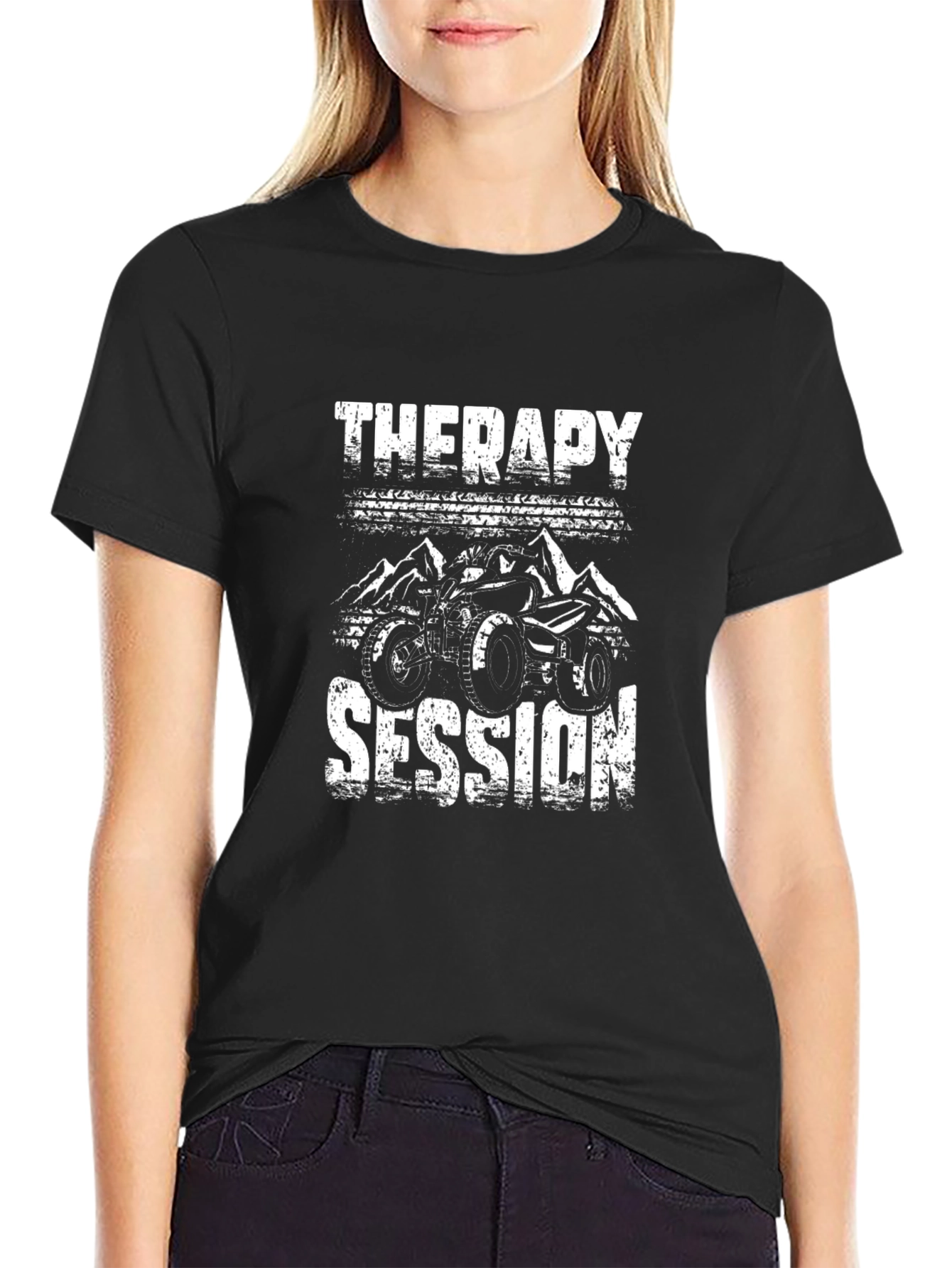 Black Therapy Session ATV T-Shirt view 2