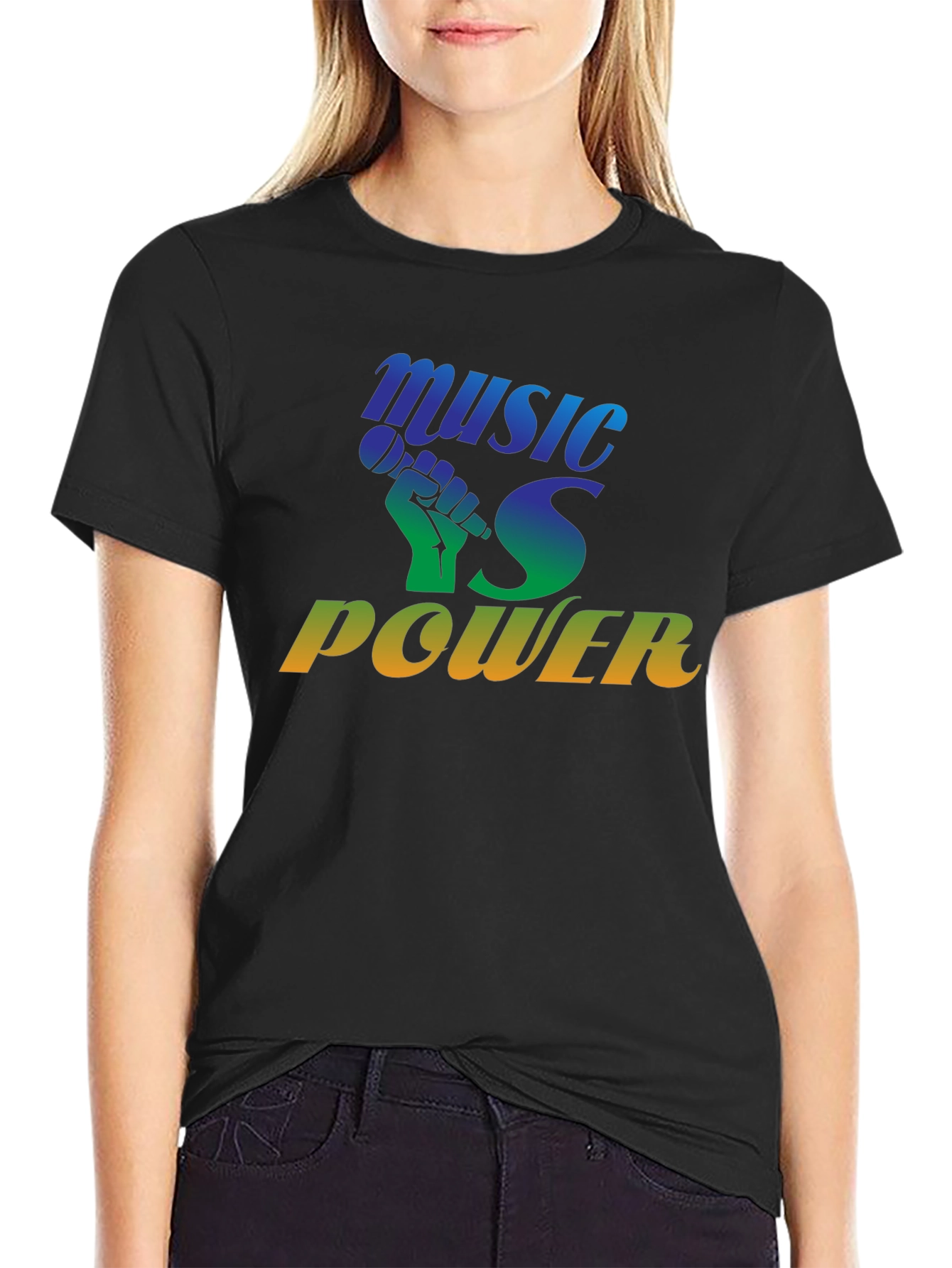 Black Music is Power T-Shirt view 2