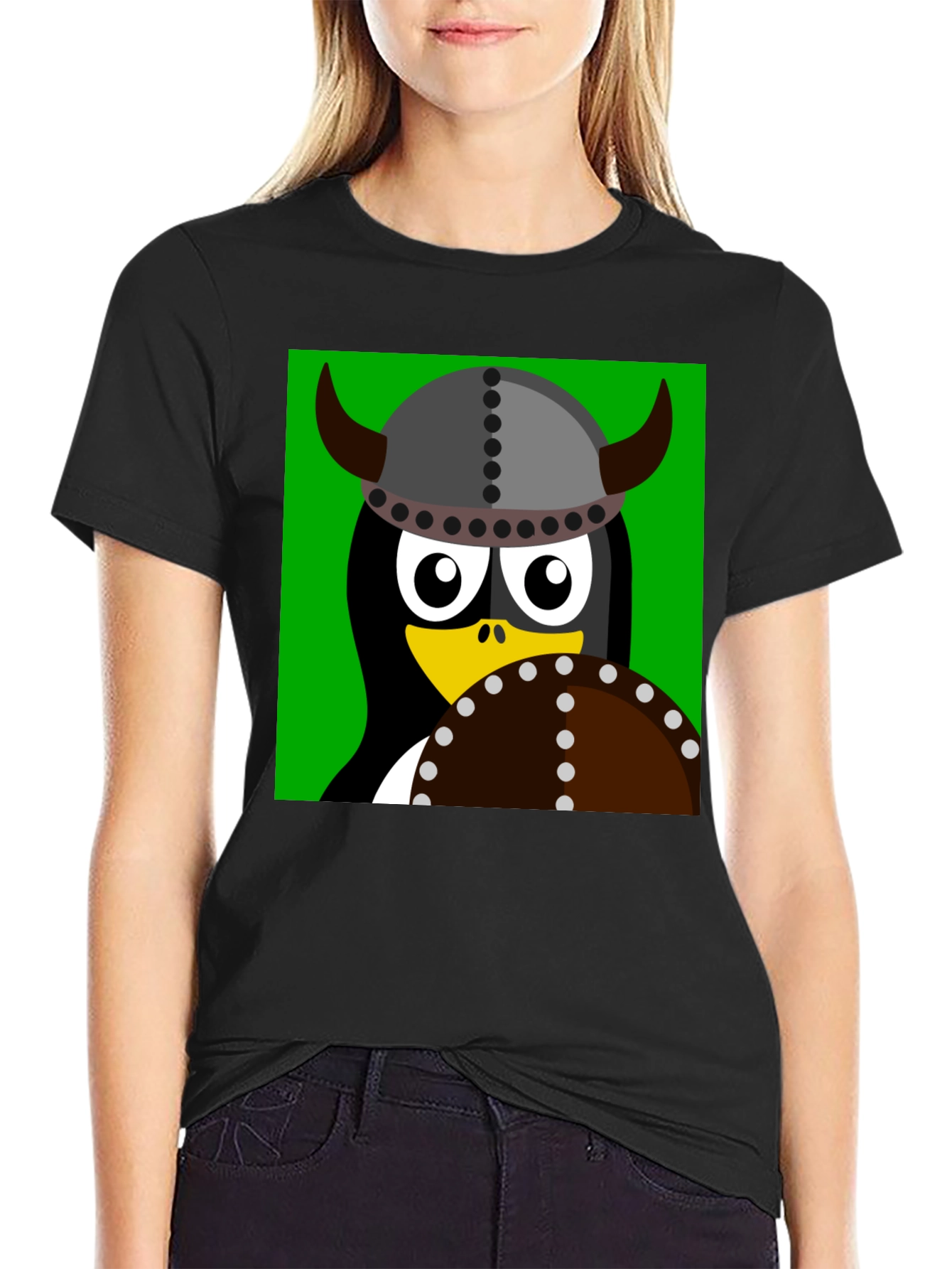 Black Viking Penguin Graphic T-Shirt - Black view 2