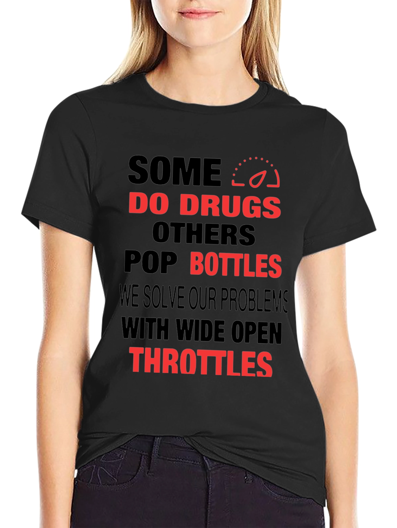 Black Some Do Drugs T-Shirt view 2