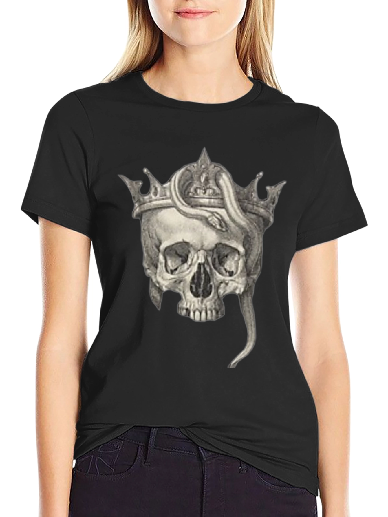 Black Skull King T-Shirt view 2