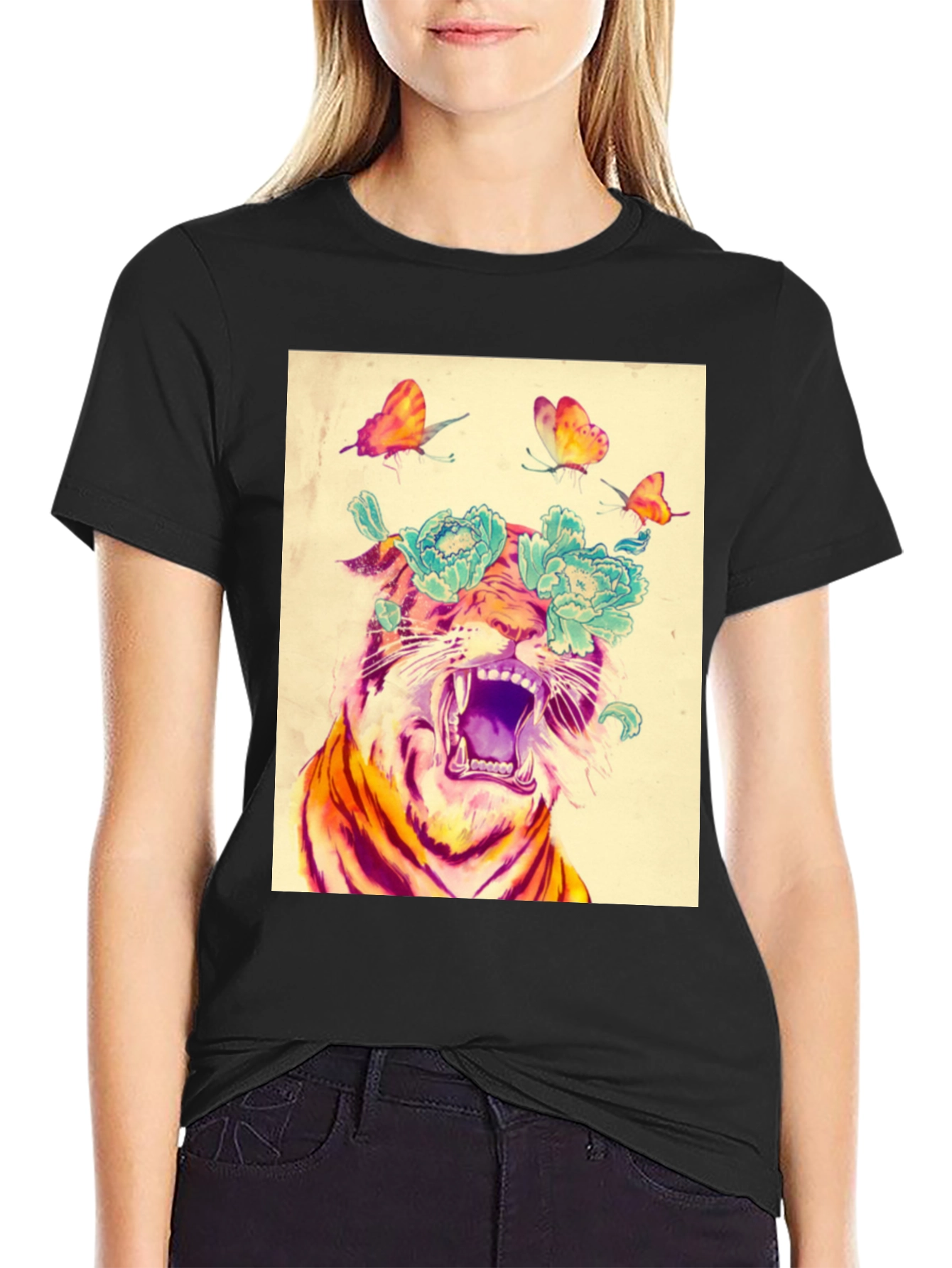 Black Tiger Graphic Tee view 2