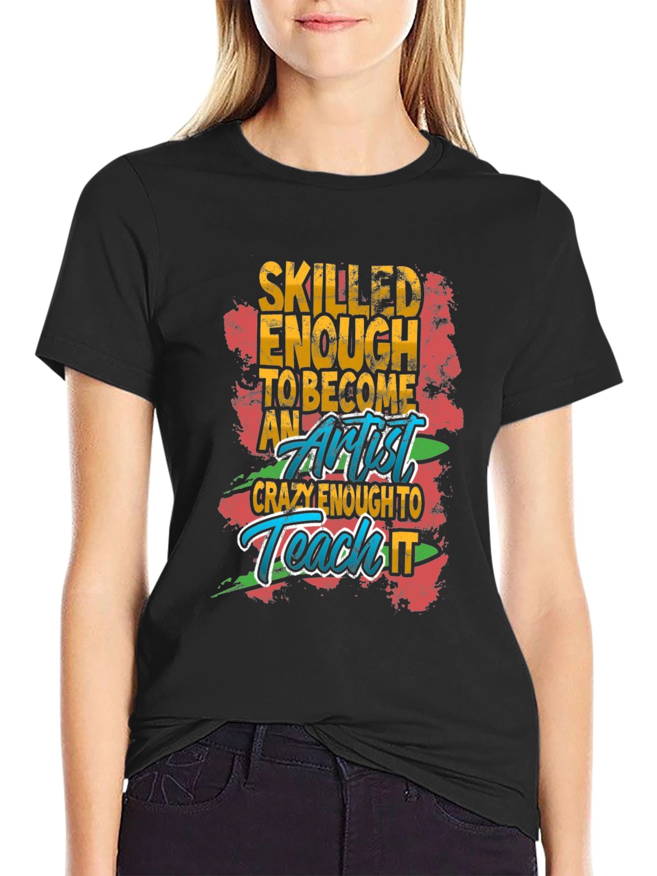 Skilled Artist Graphic Tee - Funny Art Teacher Shirt - 2