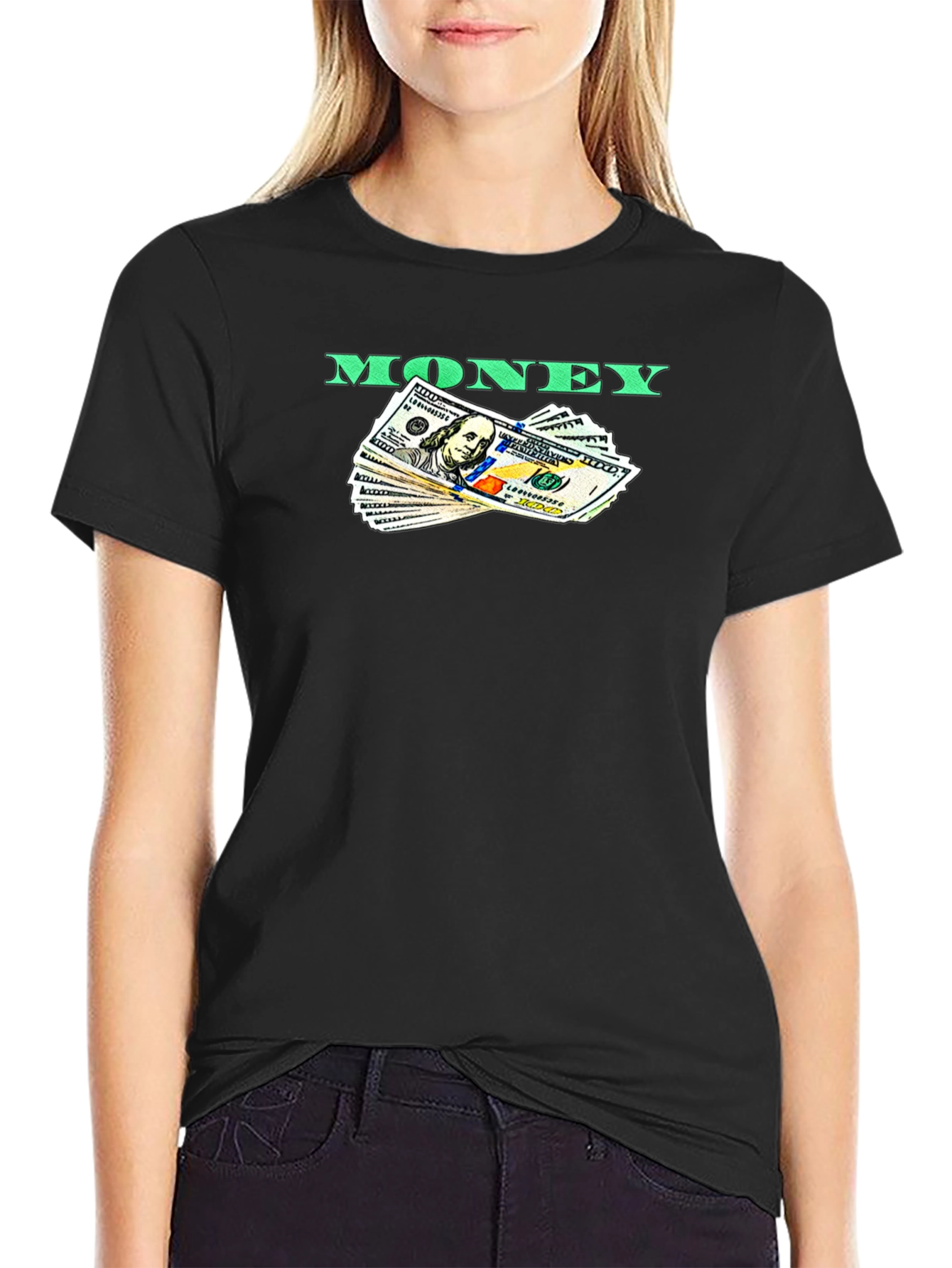 Money Graphic Tee - Black - 2