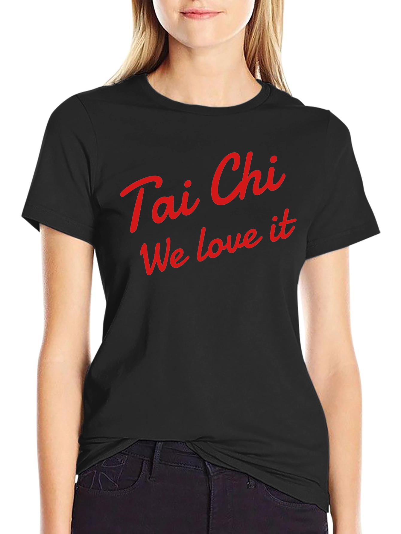 Tai Chi We Love It T-Shirt - Comfortable Black Cotton Tee - 2