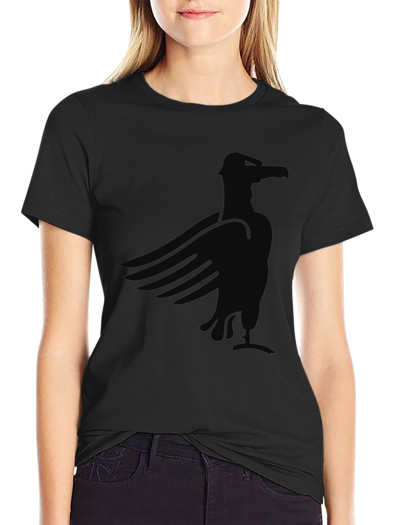 Black Black Eagle Graphic Tee - Men's Casual Shirt view 2