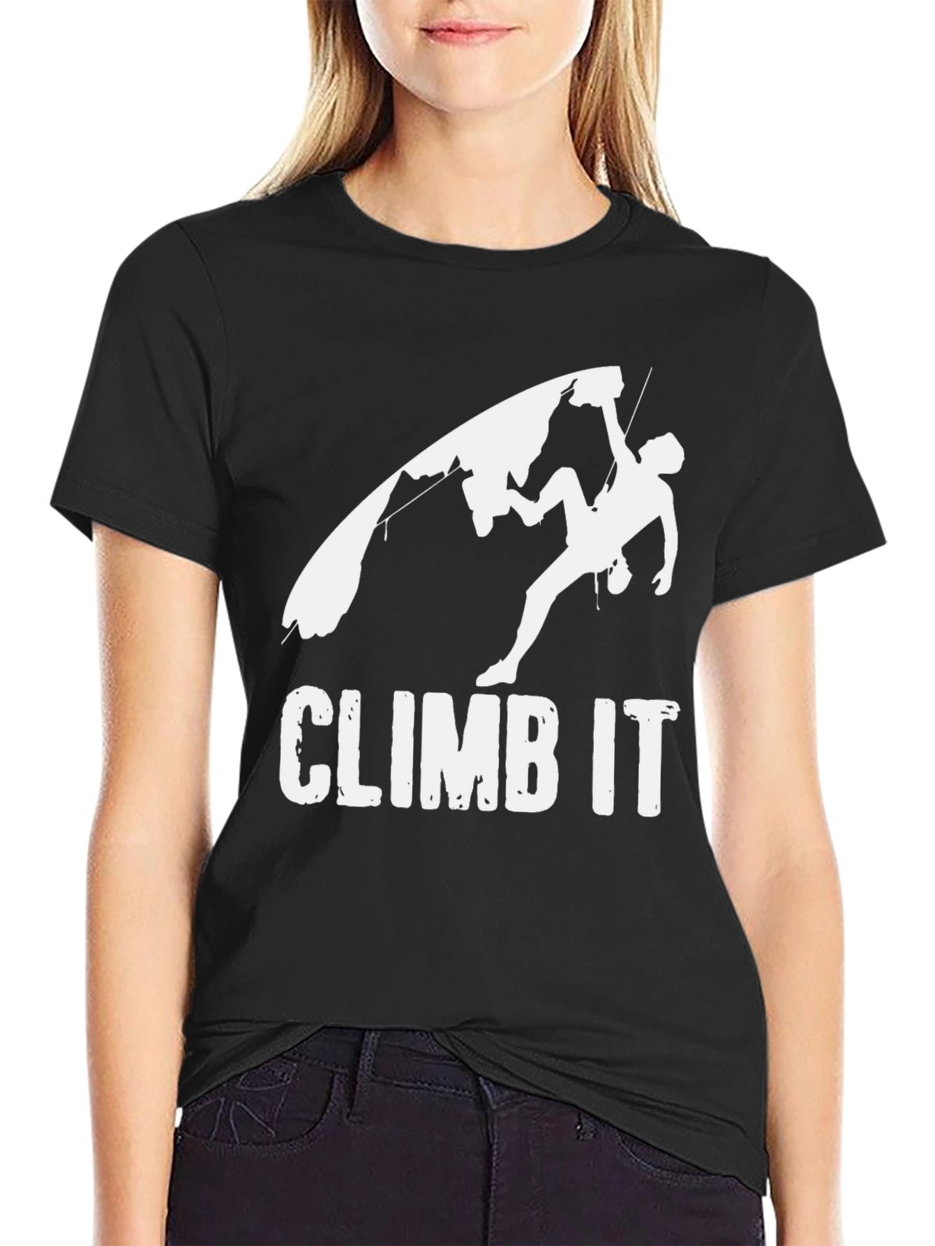 Black Climb It Graphic Tee - Adventure Awaits! view 2