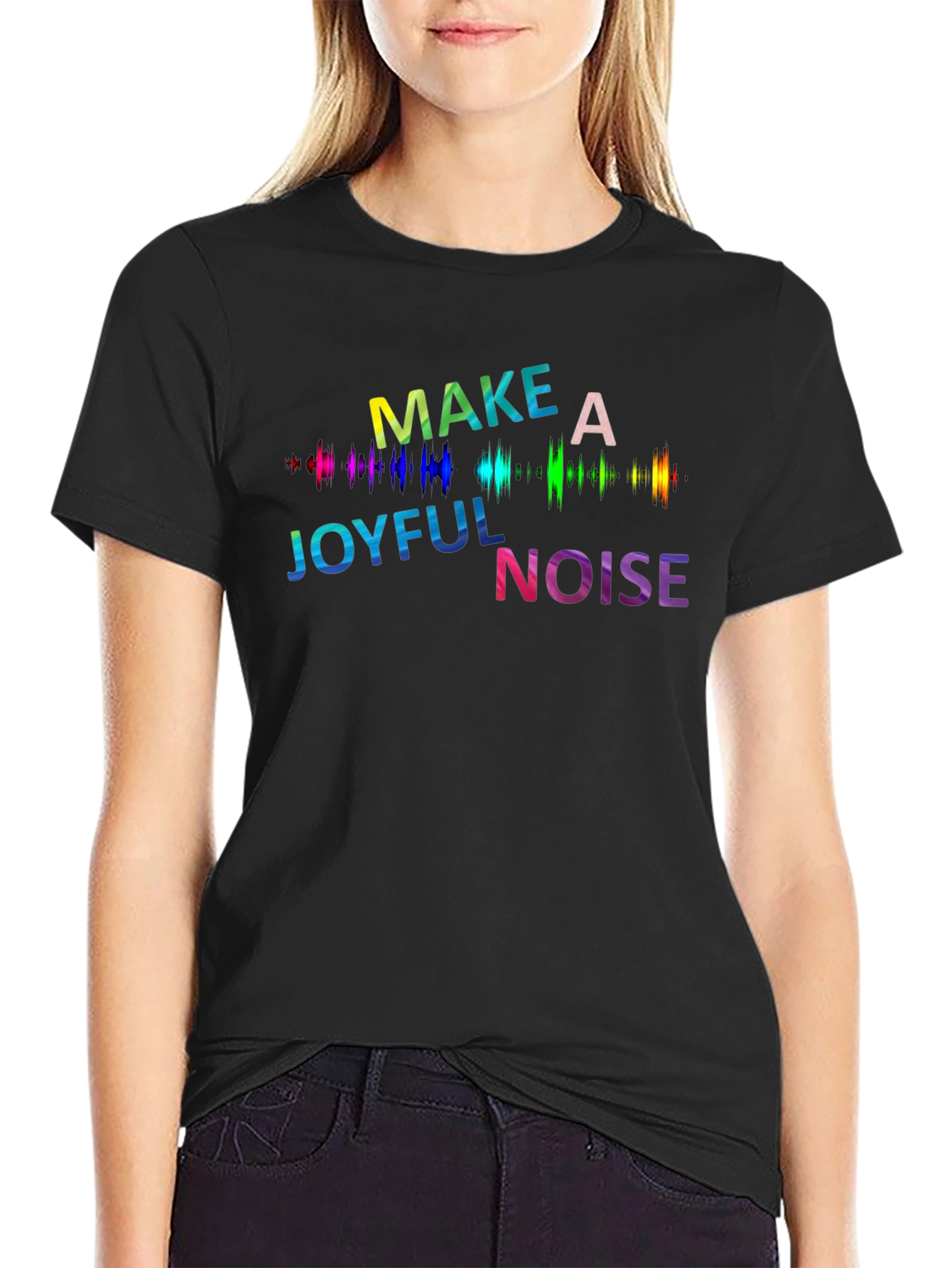 Black Joyful Noise Graphic Tee view 2