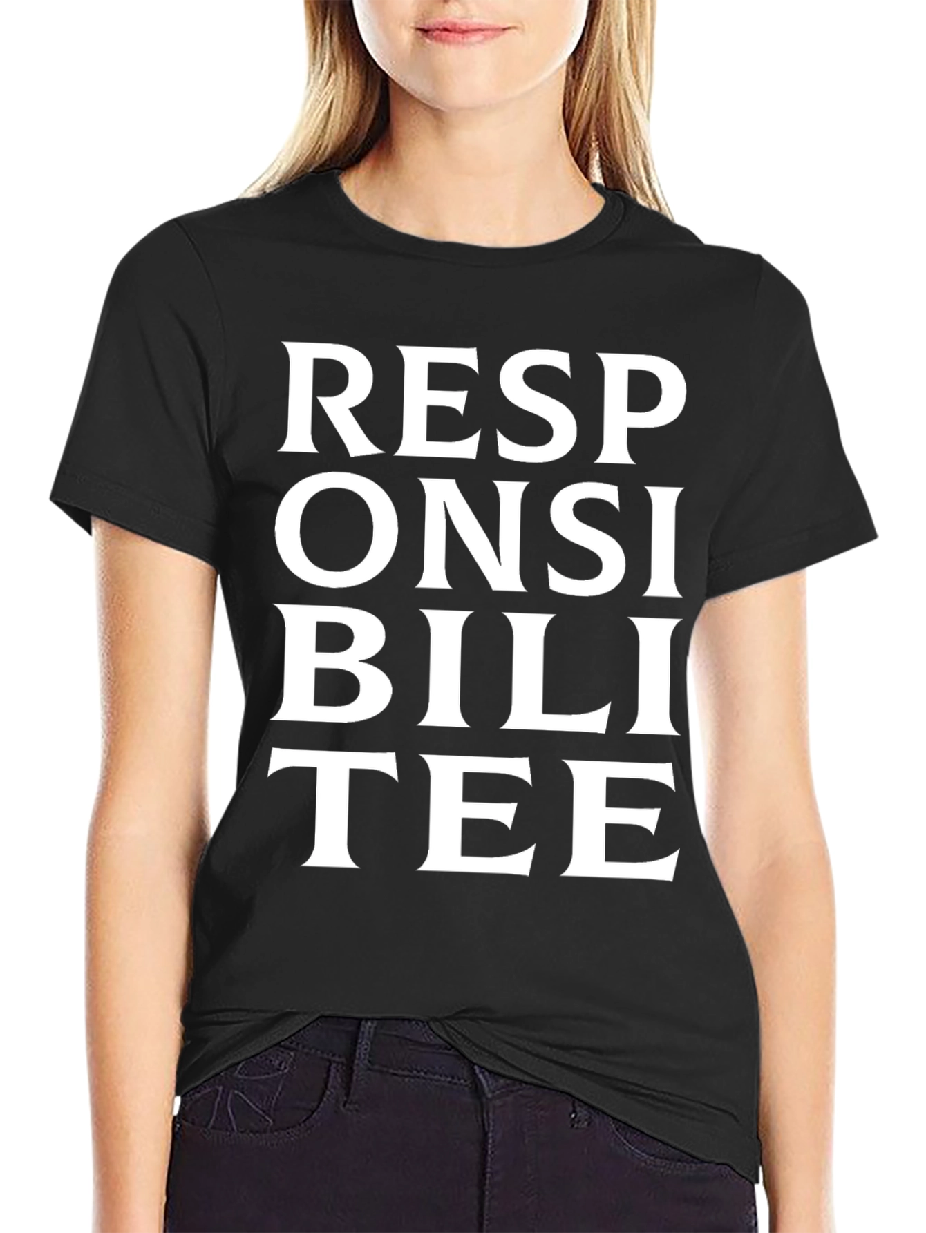 Black Responsibili-TEE Graphic T-Shirt view 2