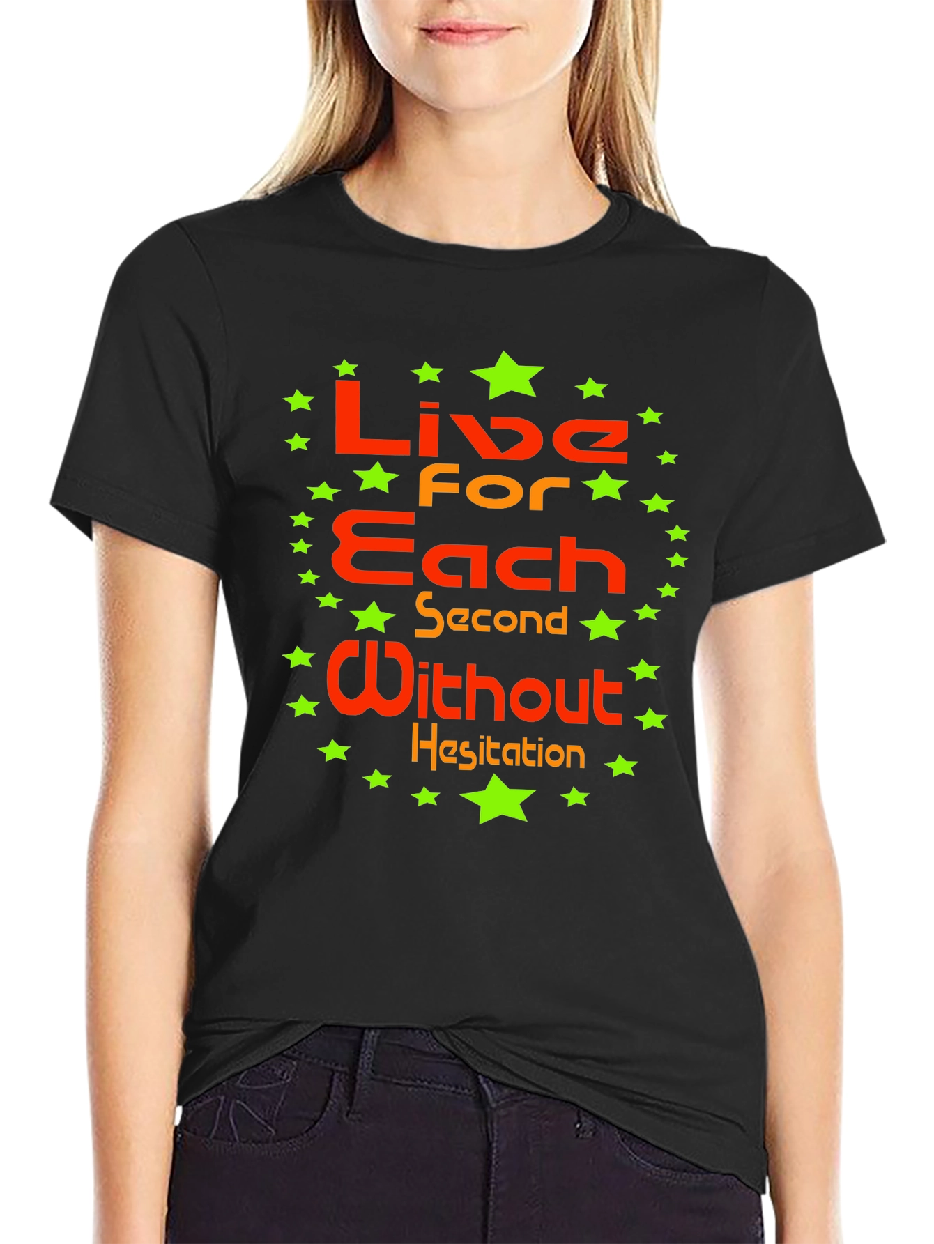 Black Live for Each Second T-Shirt view 2