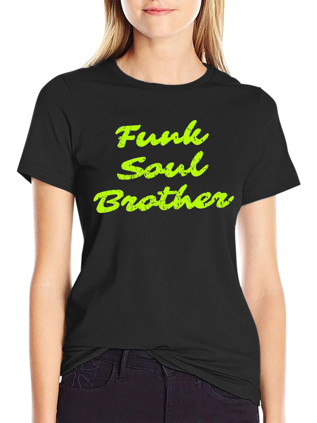 Black Funk Soul Brother Graphic Tee - Classic Black T-Shirt view 2