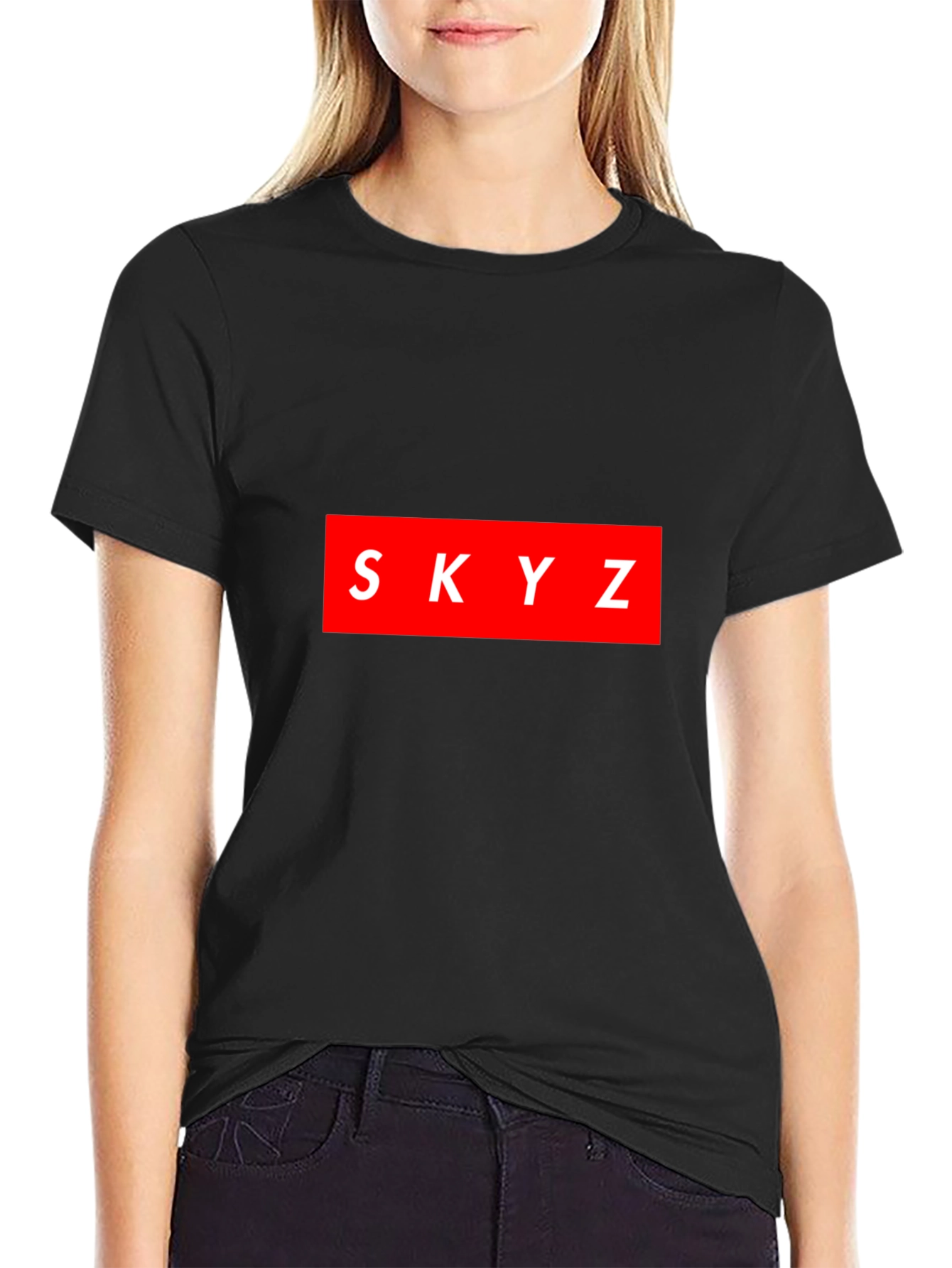 Black SKY Z Graphic Tee - Modern Streetwear view 2
