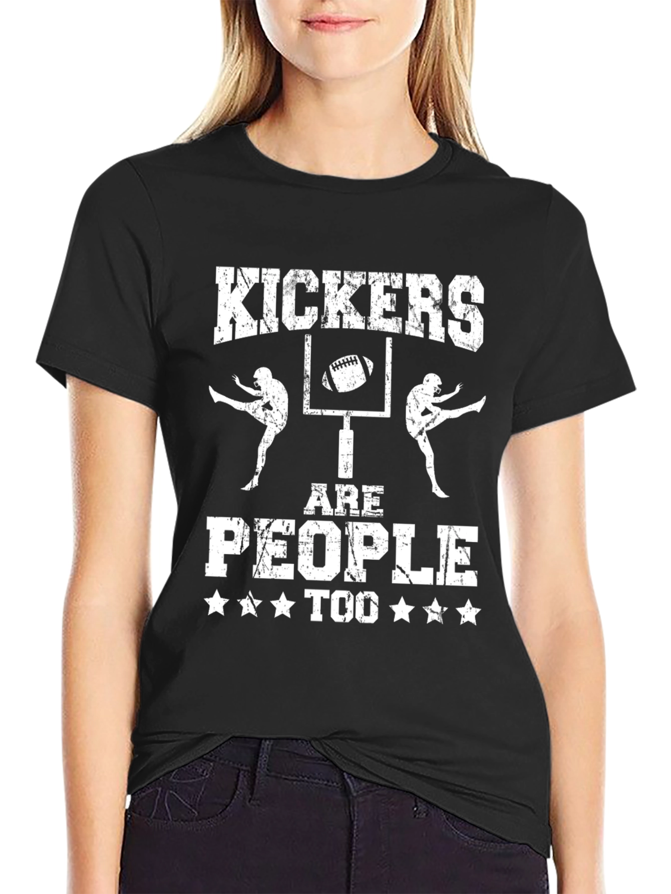 Black Kickers Are People Too Graphic T-Shirt view 2