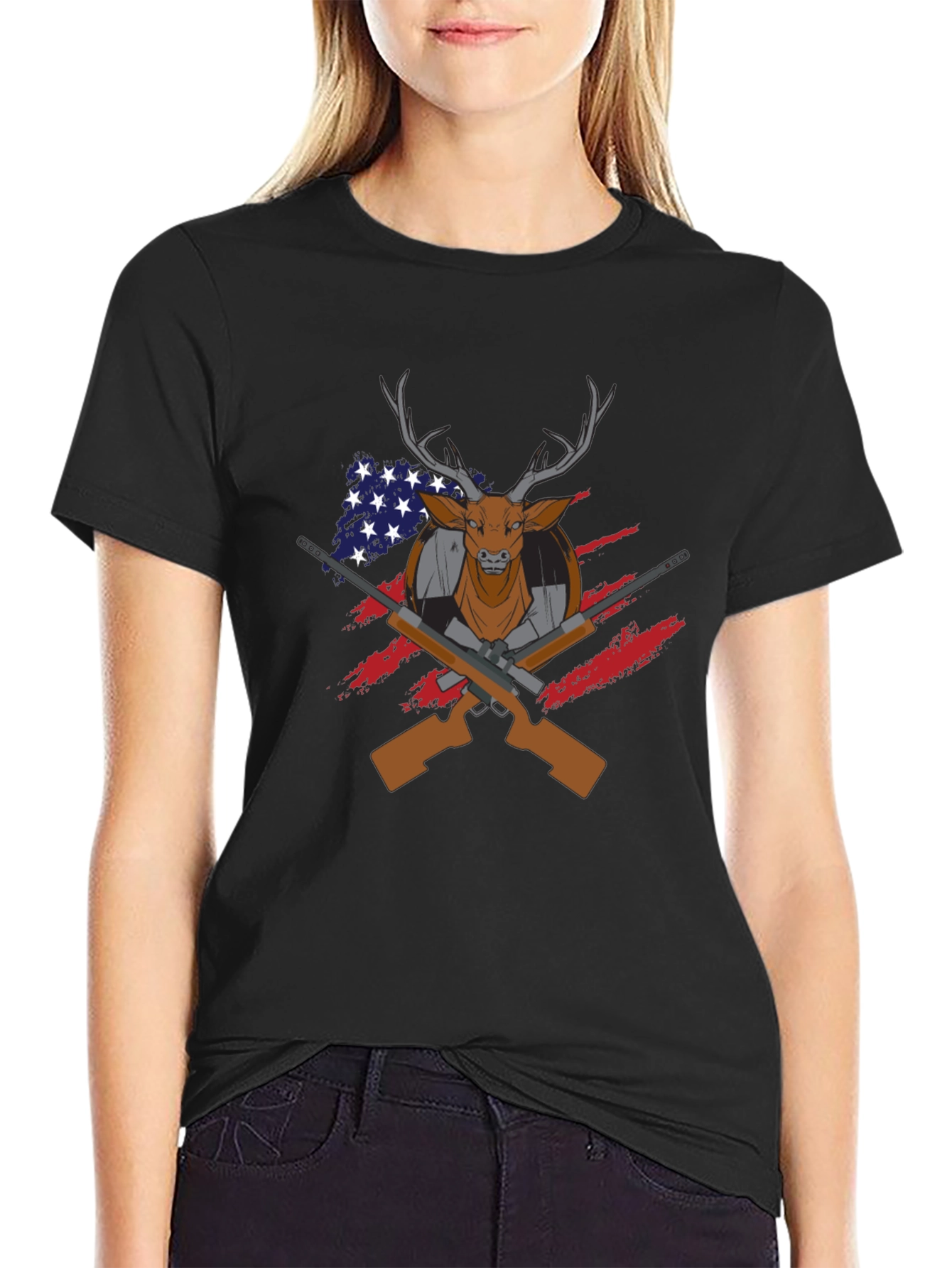 Deer Hunter USA Flag T-Shirt - 2