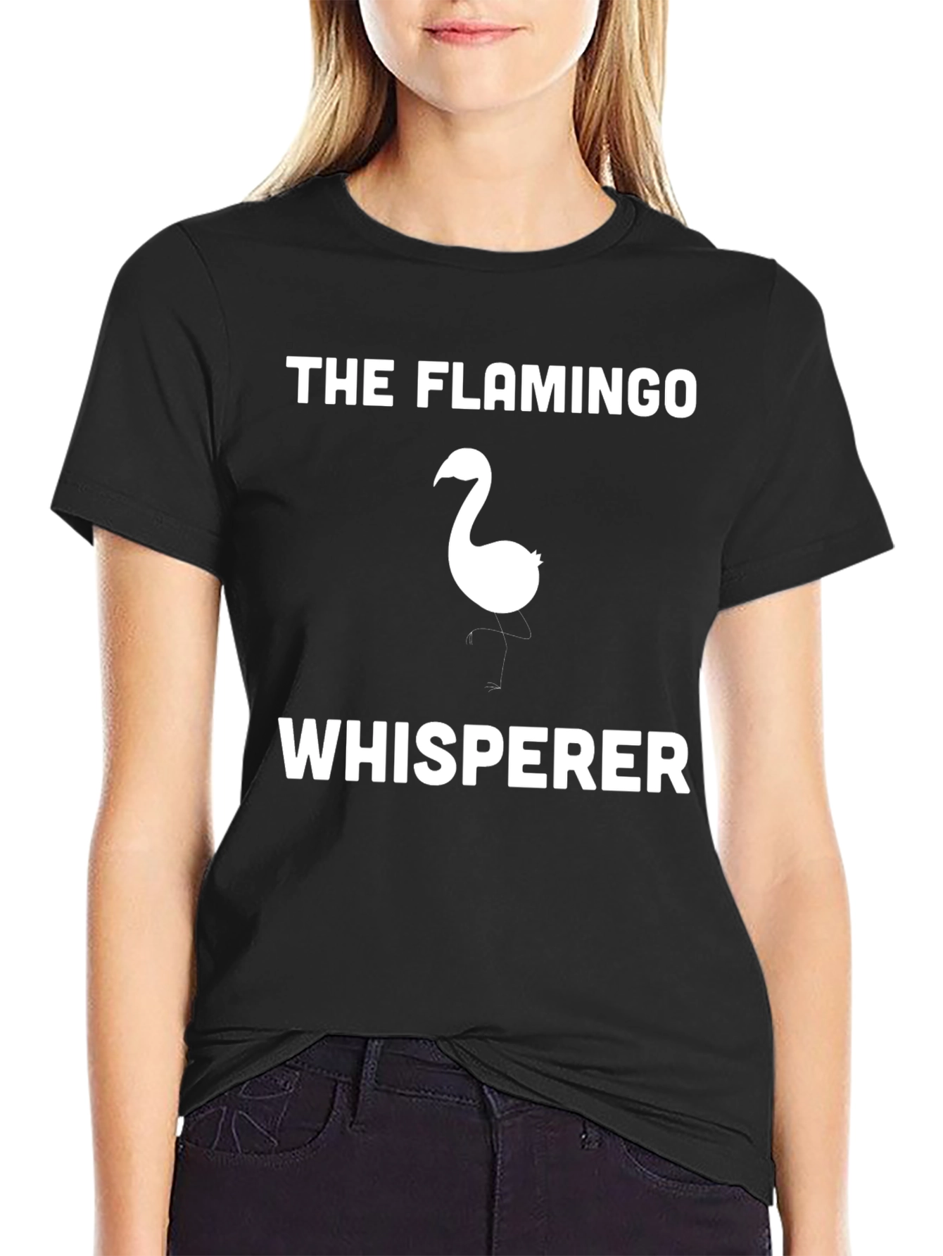 Black Flamingo Whisperer Graphic Tee view 2