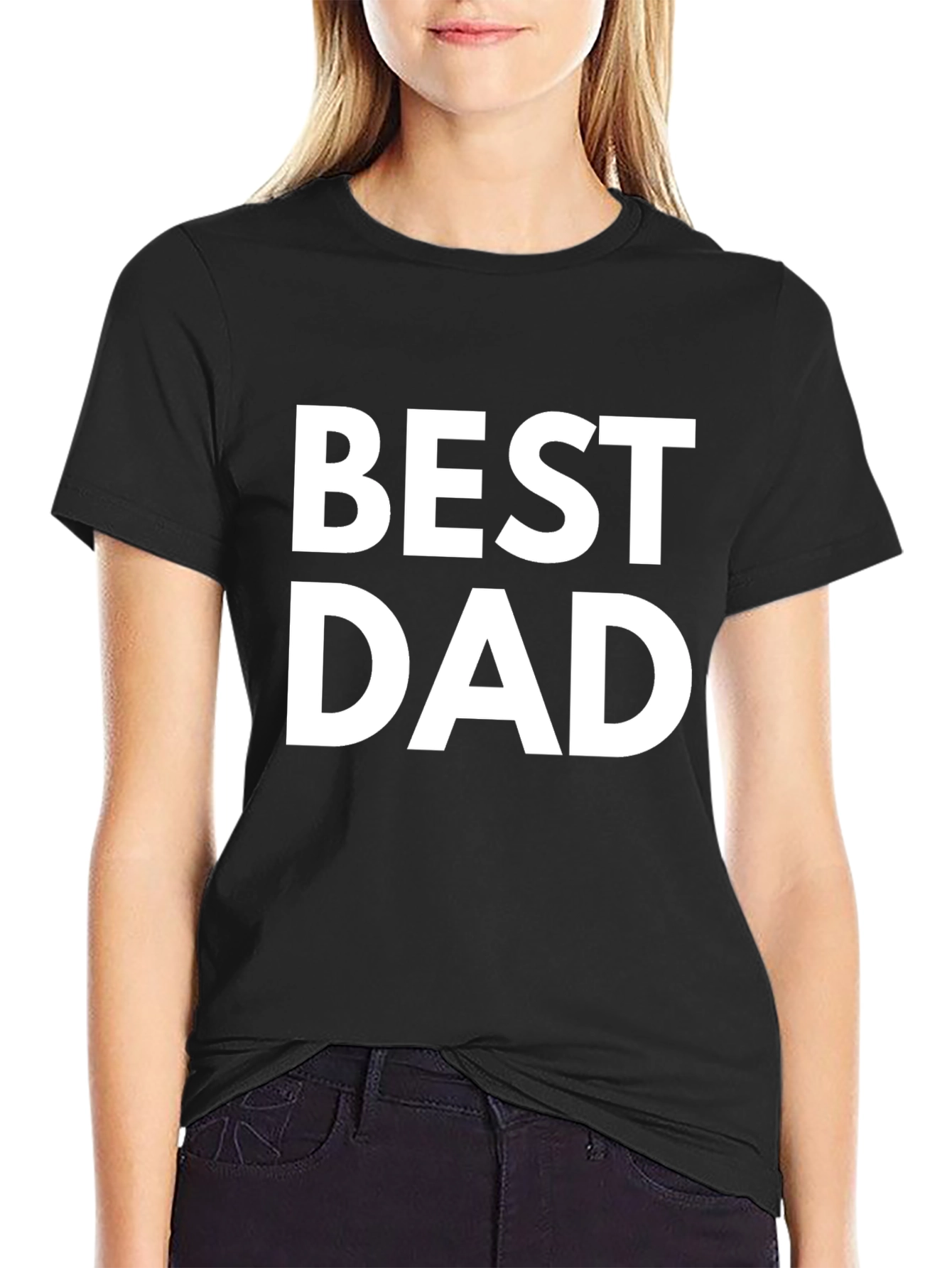 Black Best Dad T-Shirt - Classic Fit view 2
