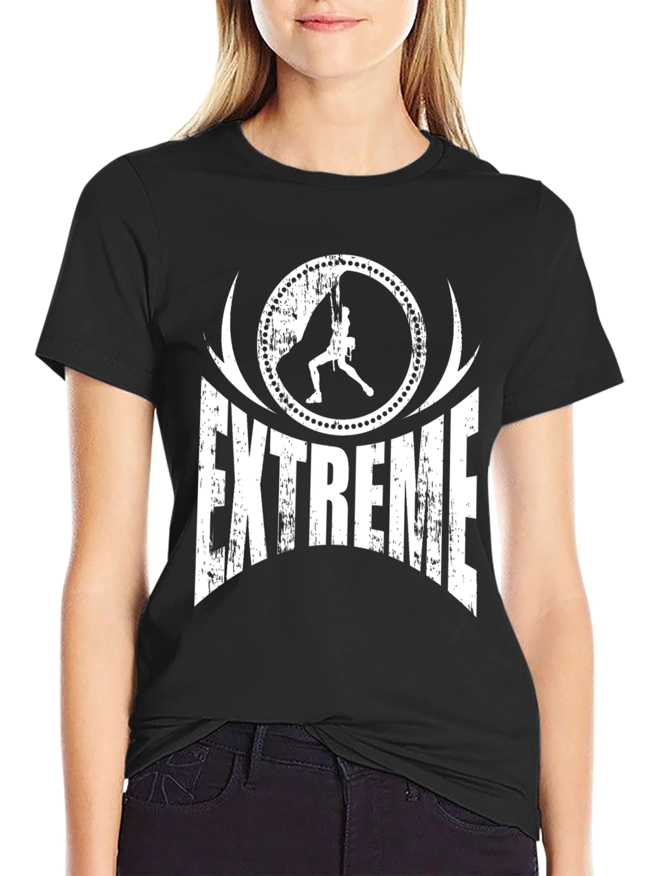 Black Extreme Sports Graphic T-Shirt view 2