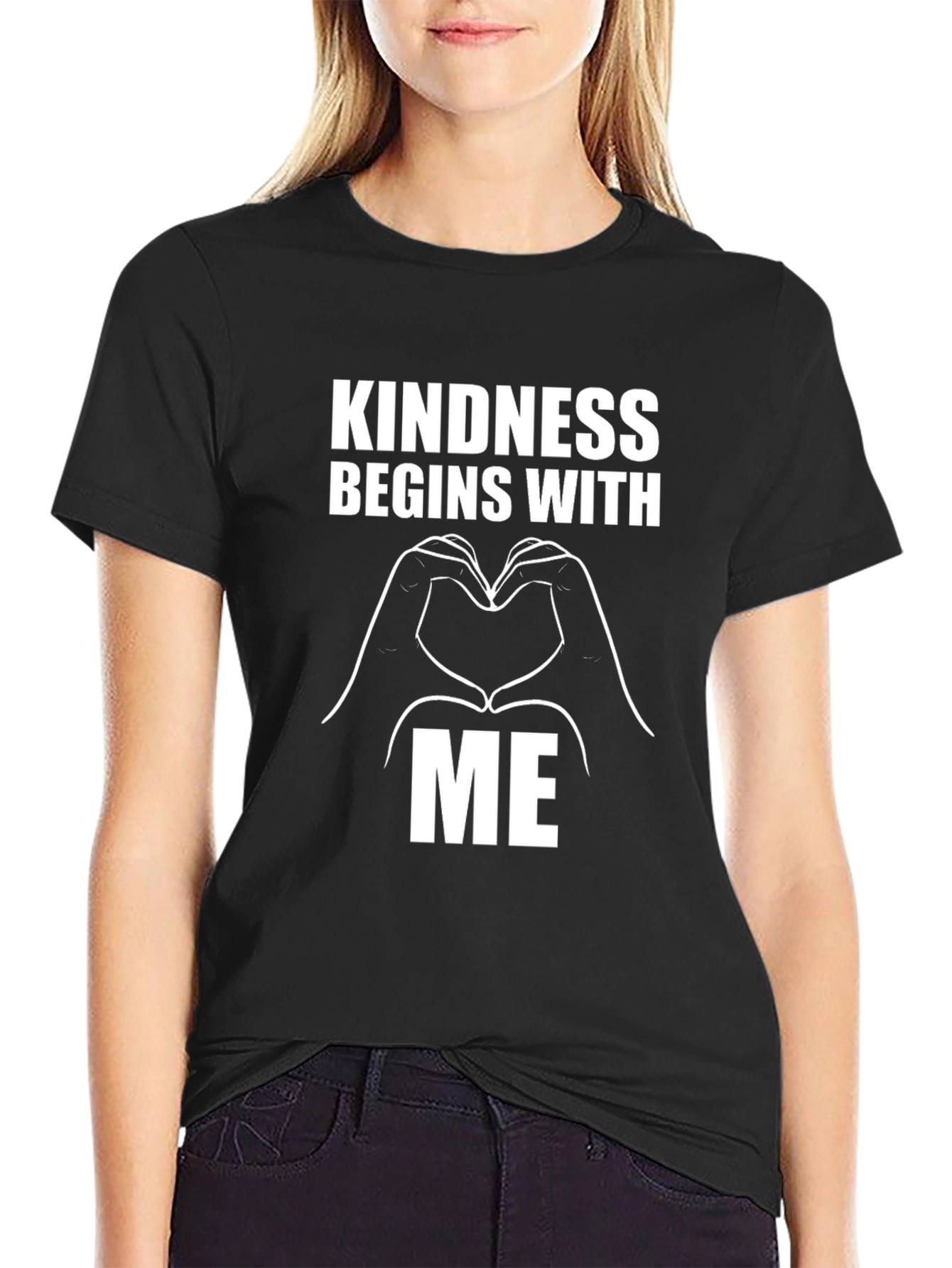 Black Kindness Begins With Me Graphic Tee view 2
