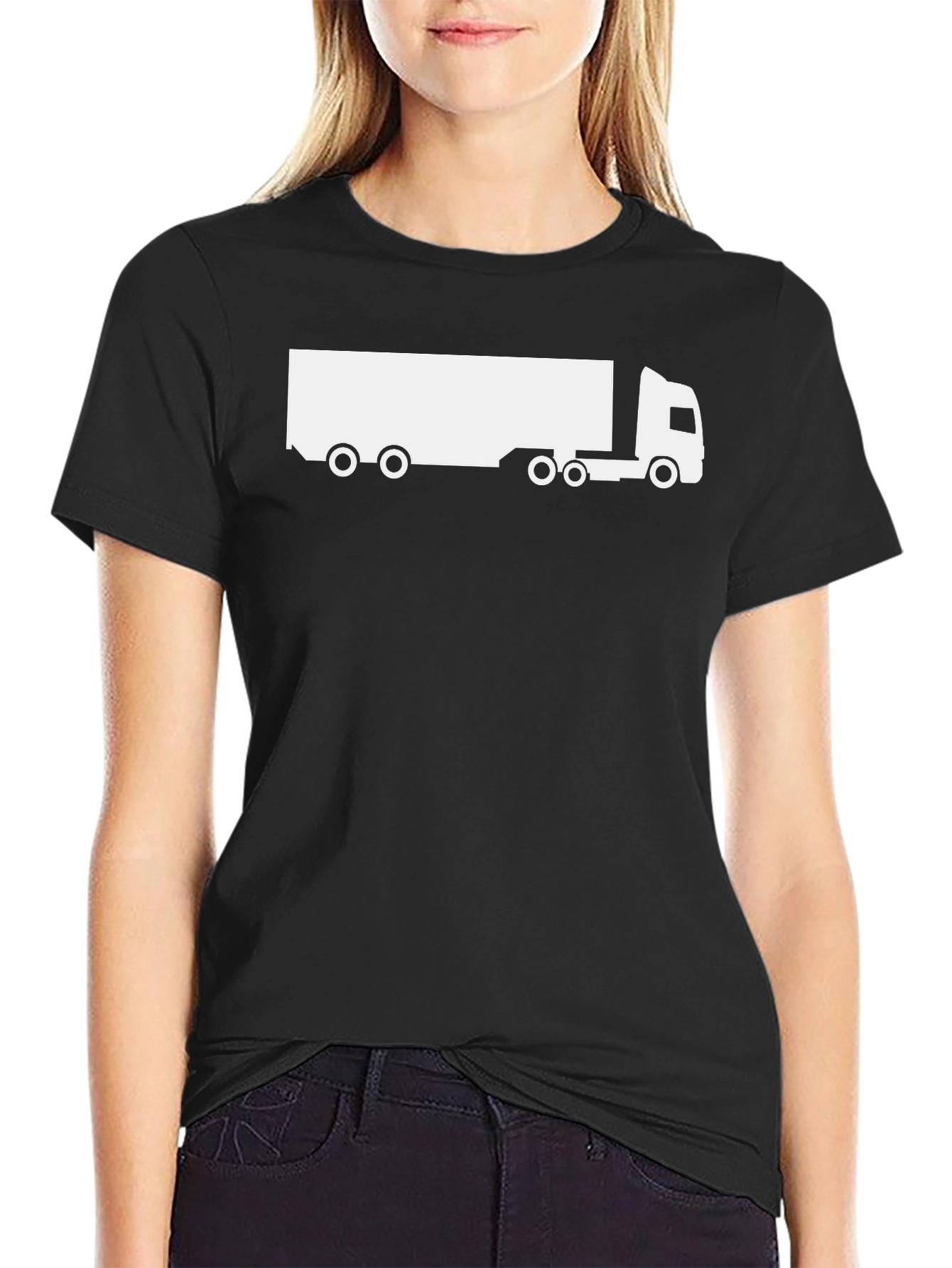 Black Truck Graphic T-Shirt - Black view 2