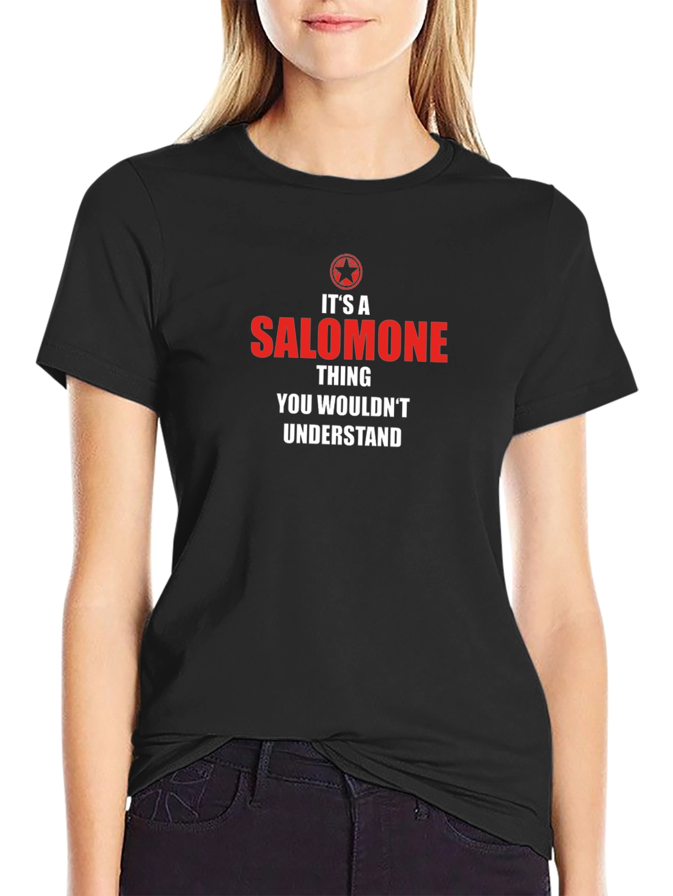 Black It's A Salomone Thing T-Shirt view 2
