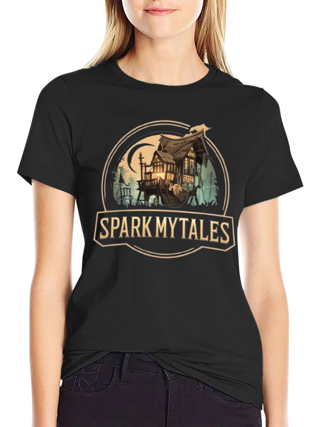 Black Spark Mytales Graphic Tee view 2