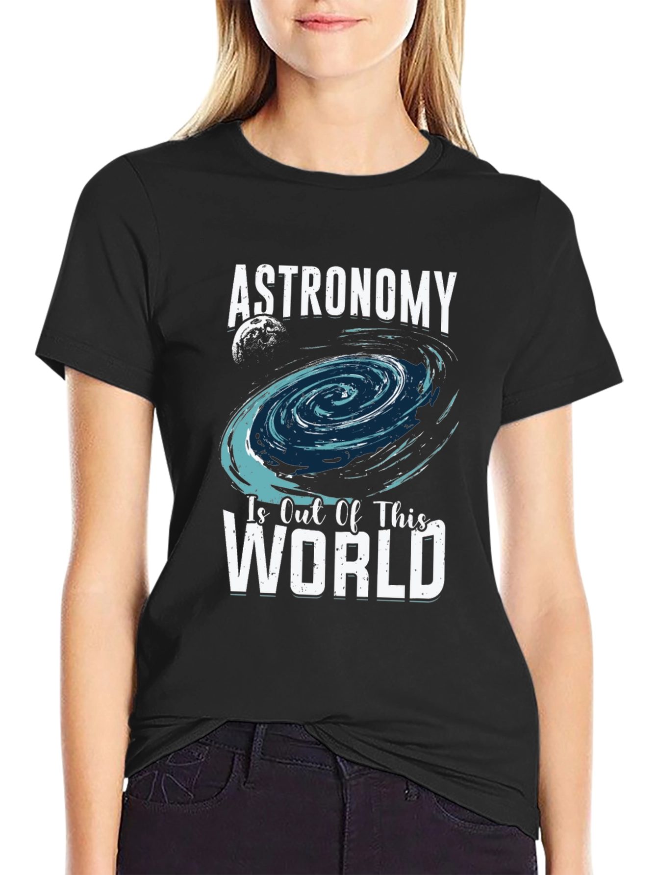 Black Astronomy Is Out Of This World T-Shirt view 2