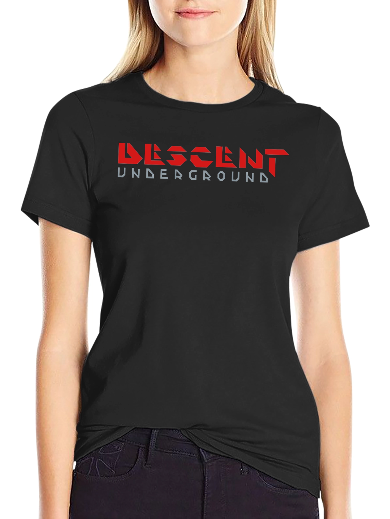 Black Descent Underground Graphic Black T-Shirt view 2