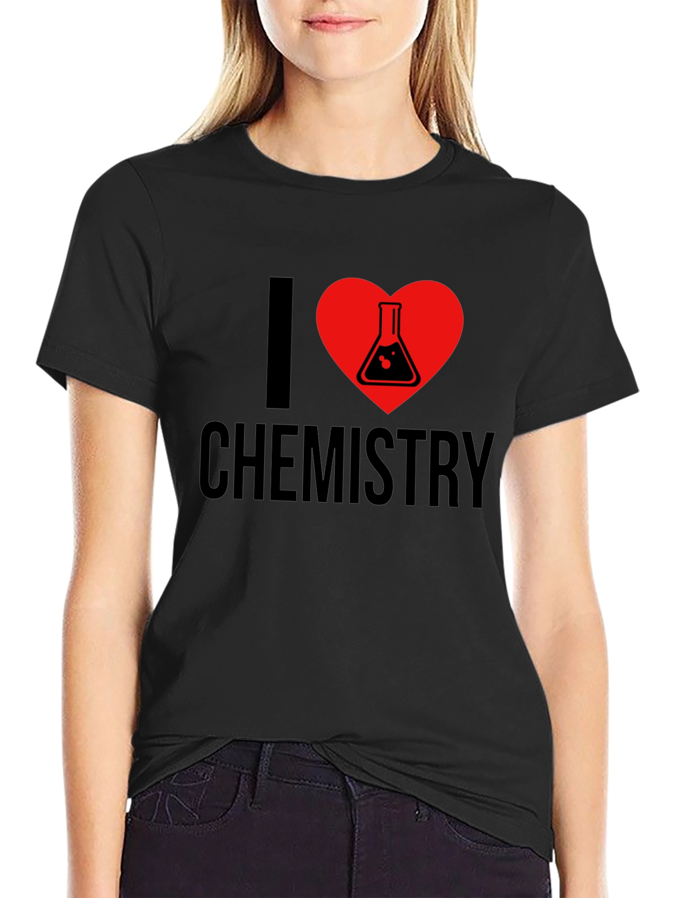 Black I Heart Chemistry Black T-Shirt view 2