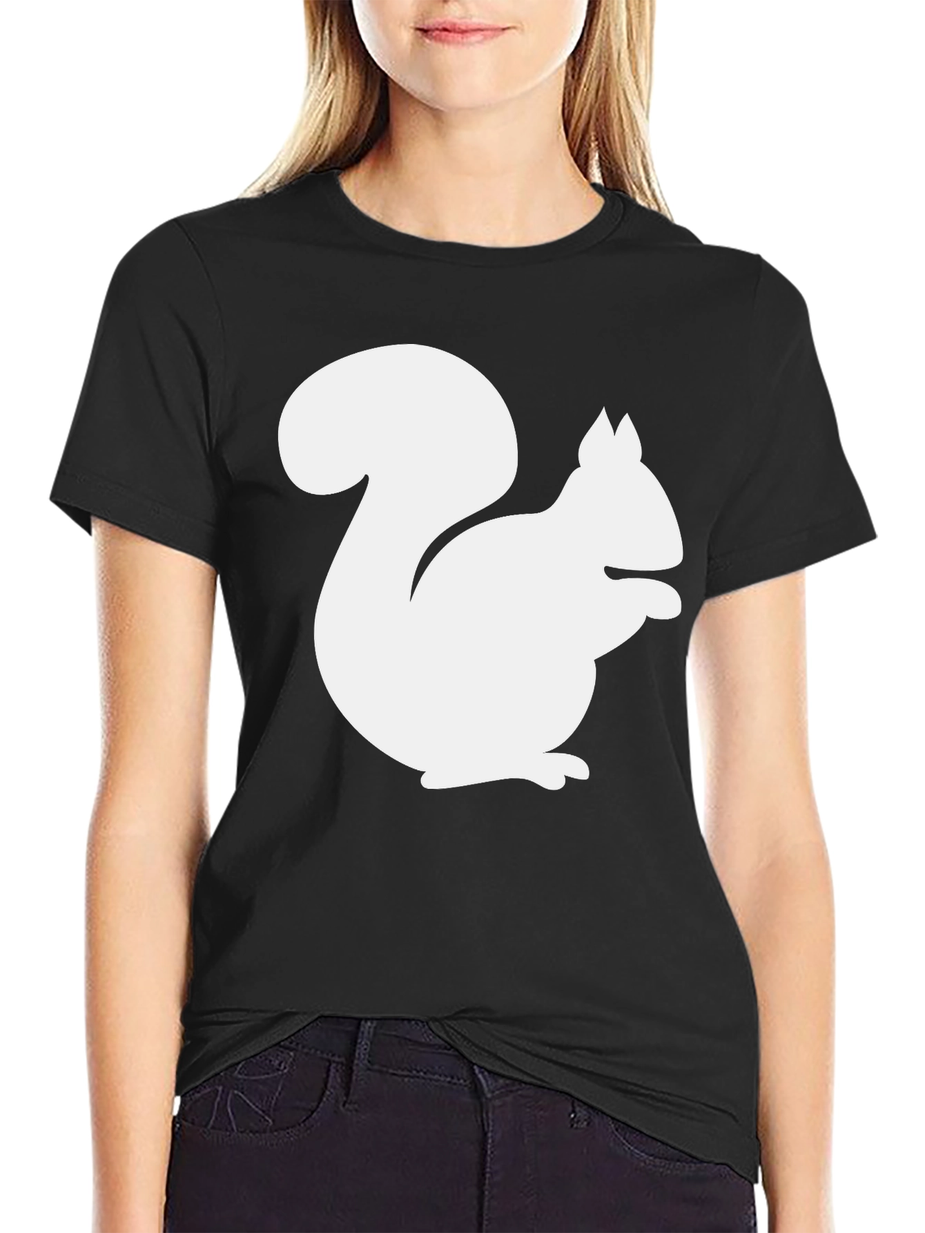 Black Squirrel Graphic T-Shirt - Black view 2