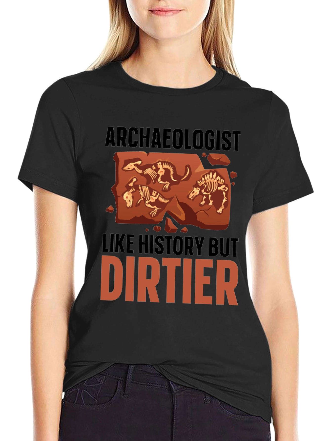 Black Archaeologist T-Shirt - History But Dirtier view 2