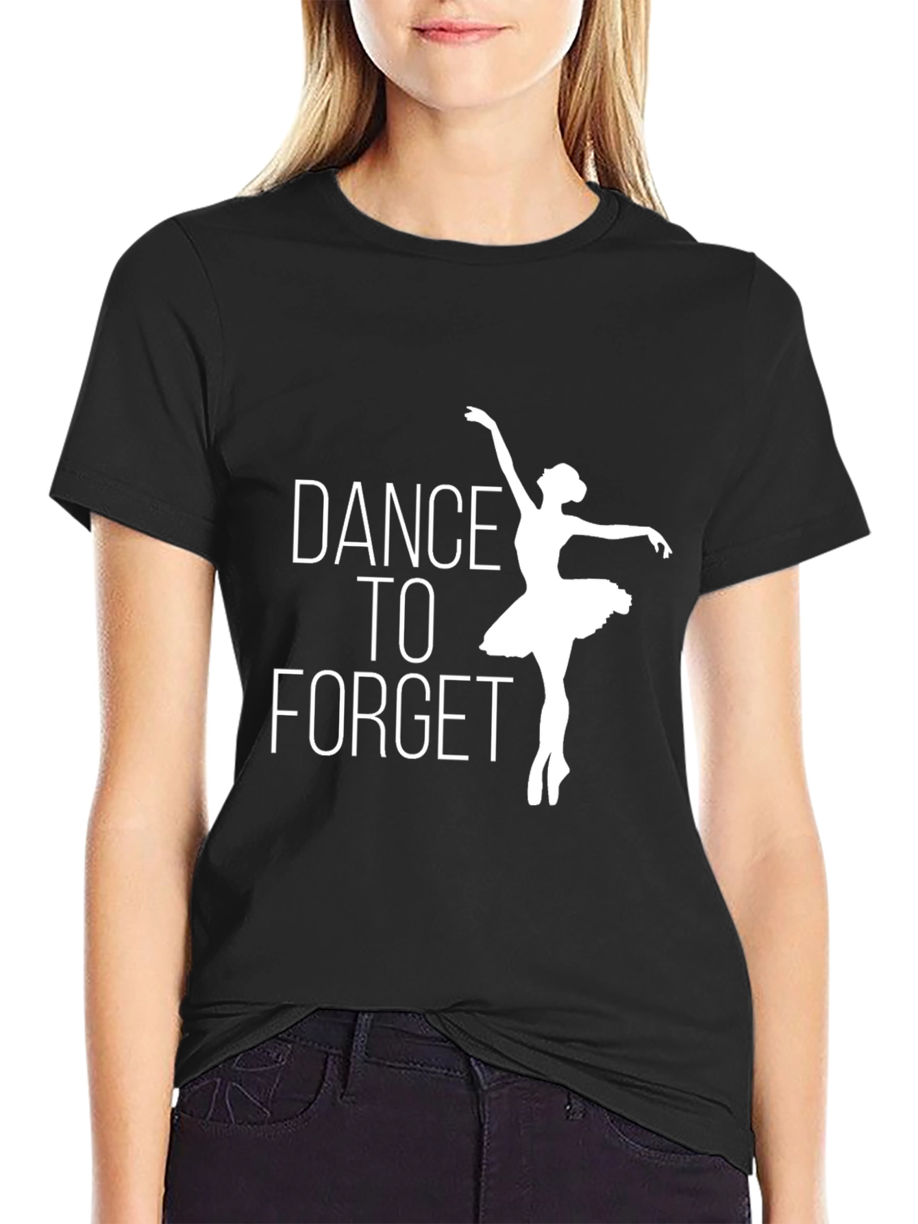Black Dance to Forget Graphic T-Shirt view 2