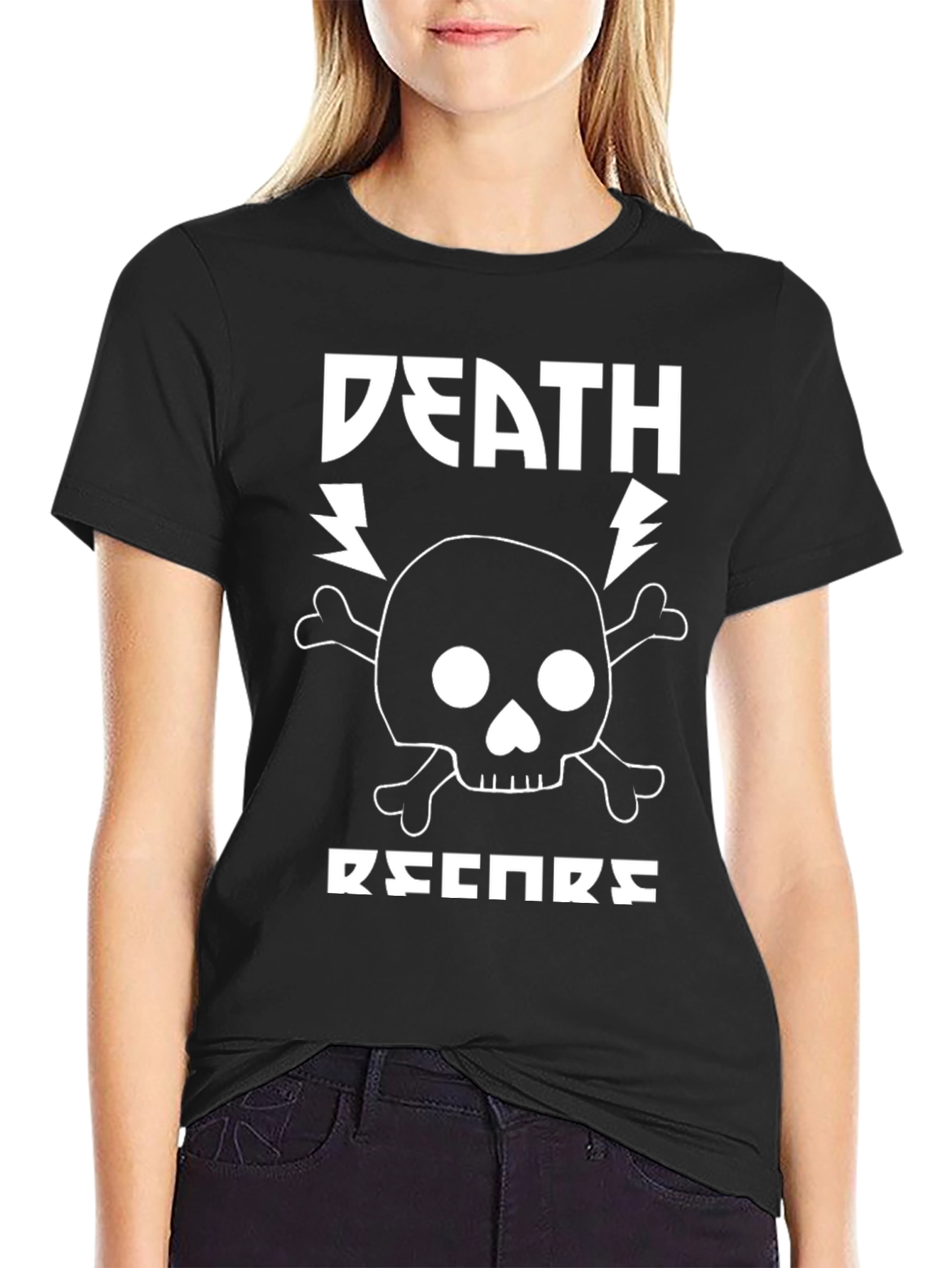 Black Death Records Graphic Print T-Shirt view 2