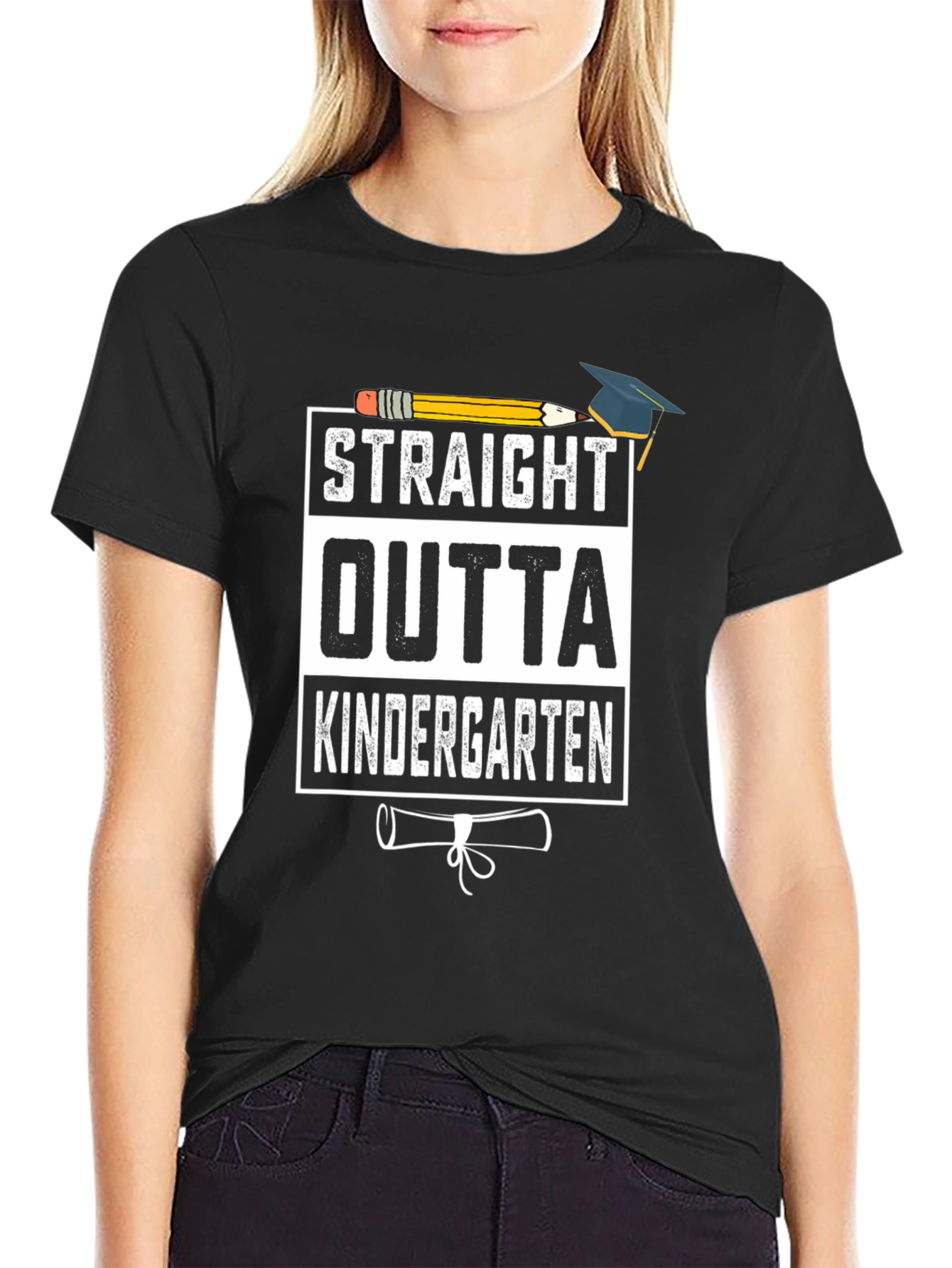 Straight Outta Kindergarten Graduation T-Shirt - 2