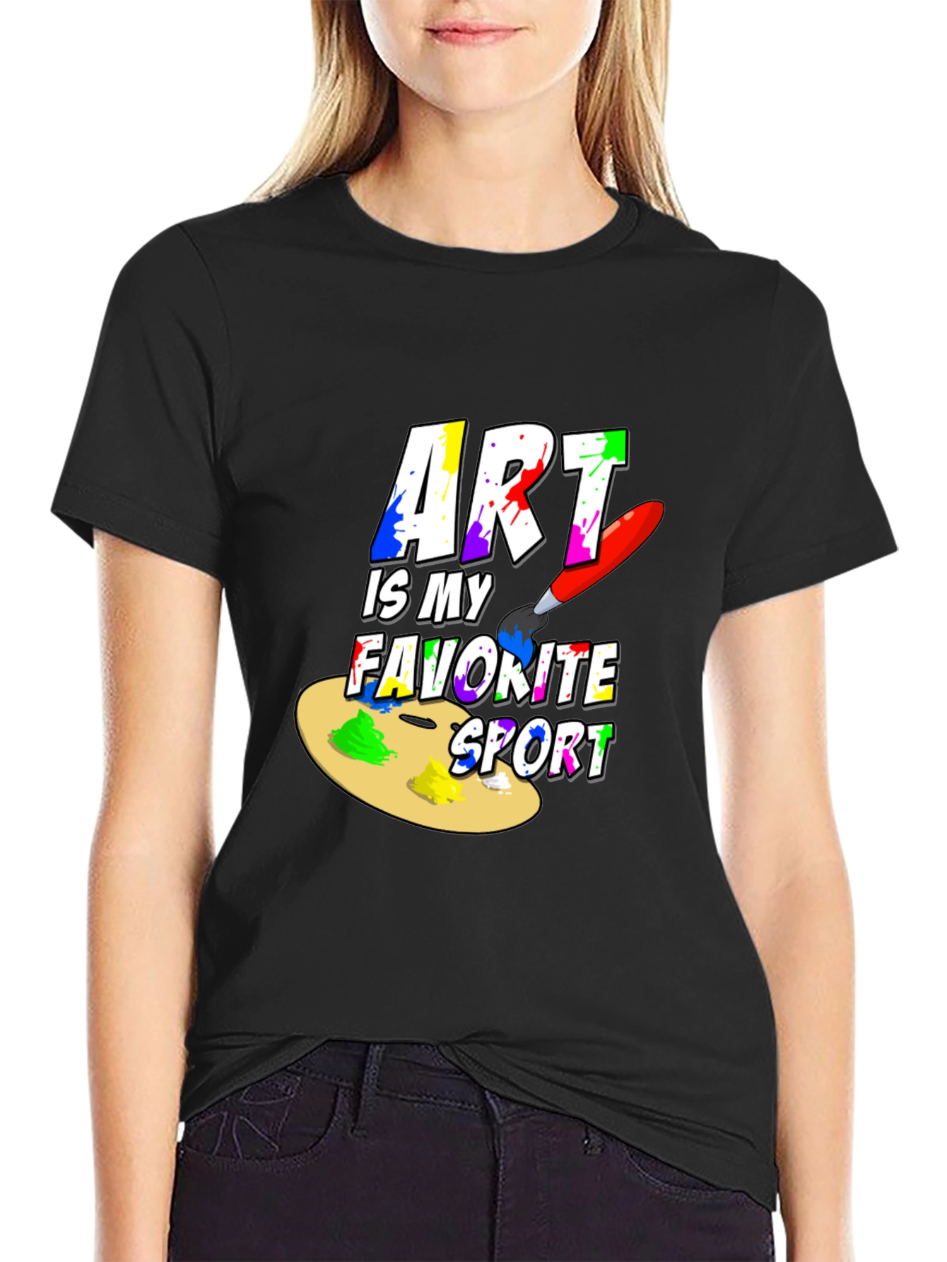 Black Art is My Favorite Sport T-Shirt view 2
